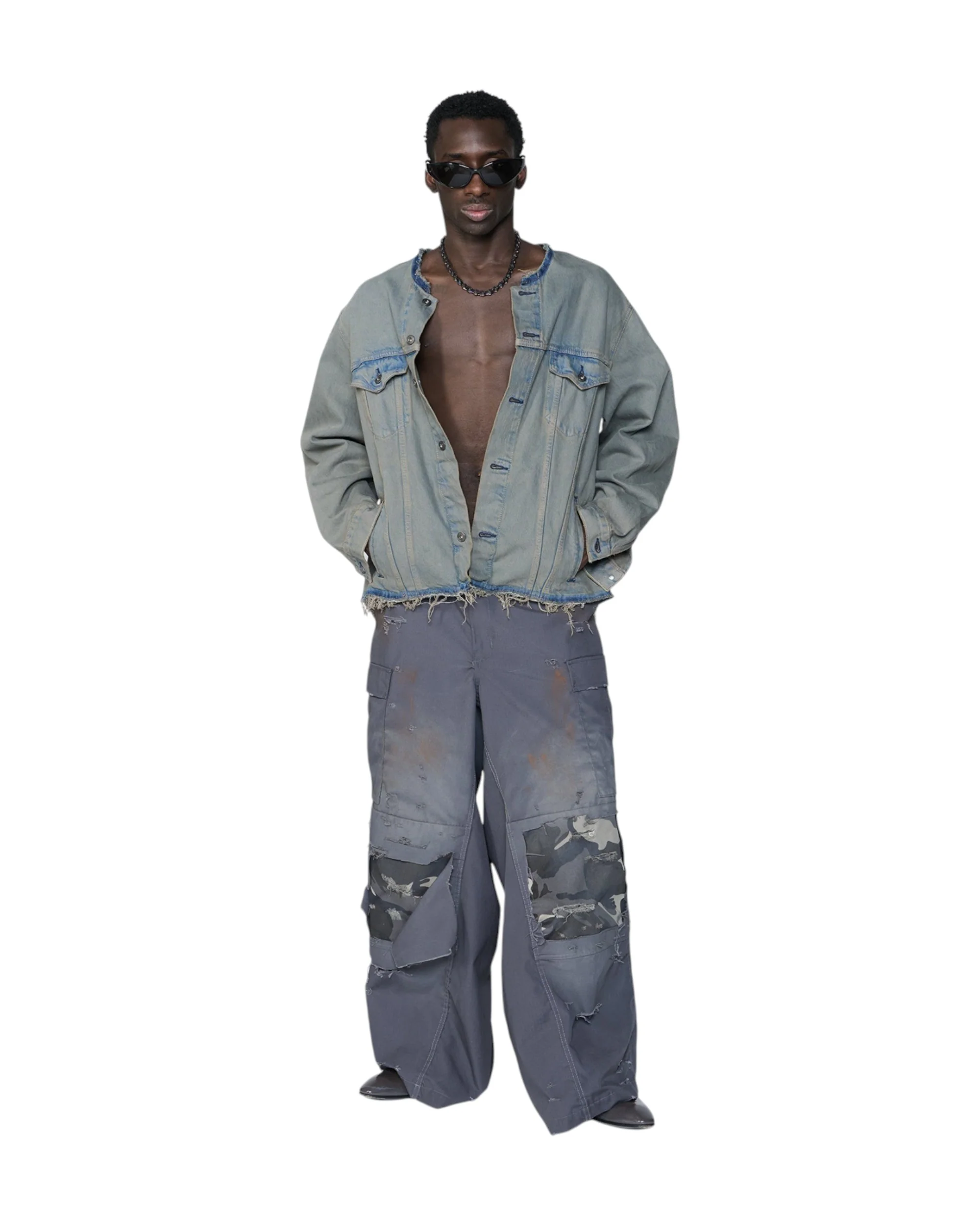 SHADOW DOUBLE KNEE CARGO PANTS - Image 2