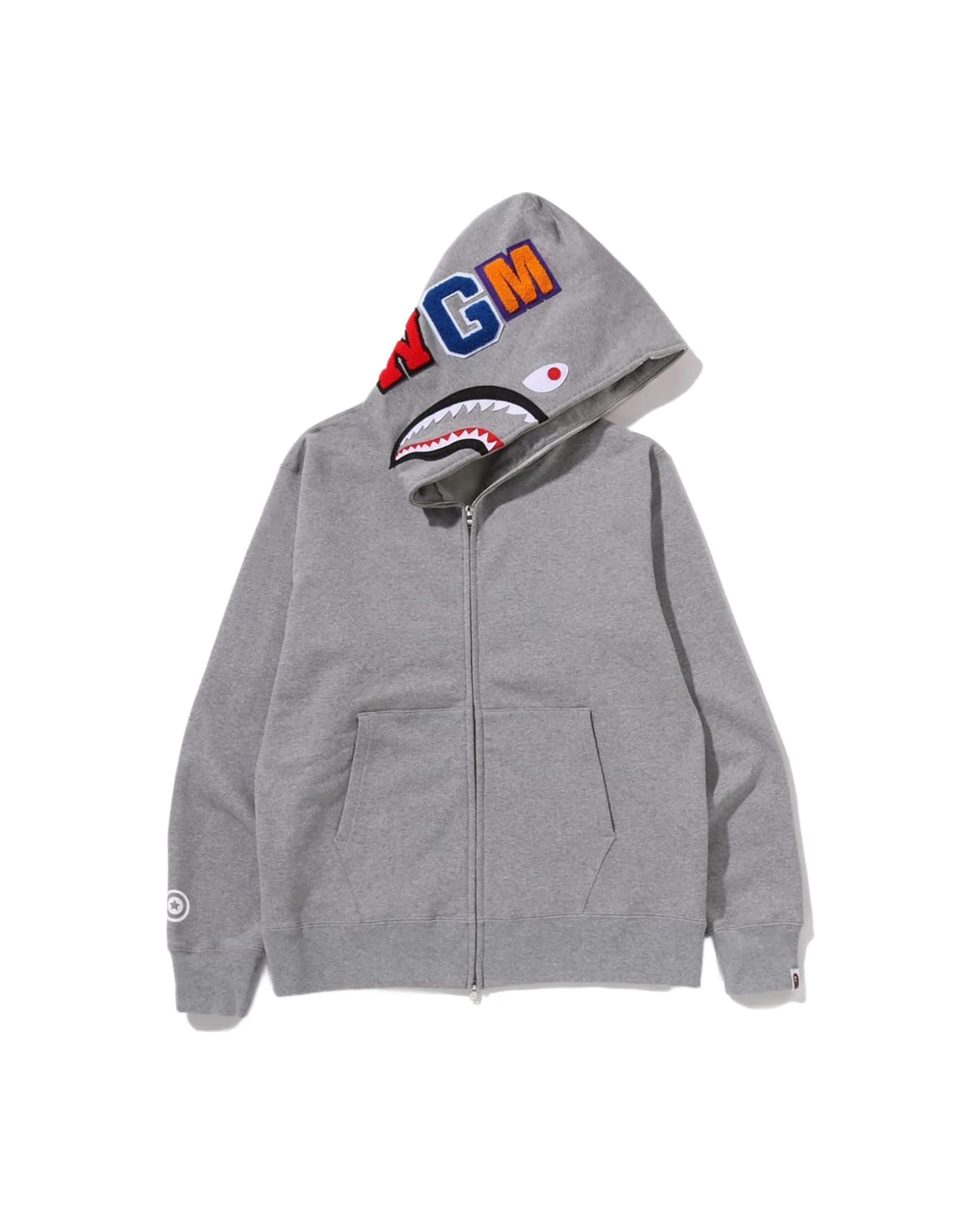 SHARK FULL ZIP HOODIE MENS - Image 4