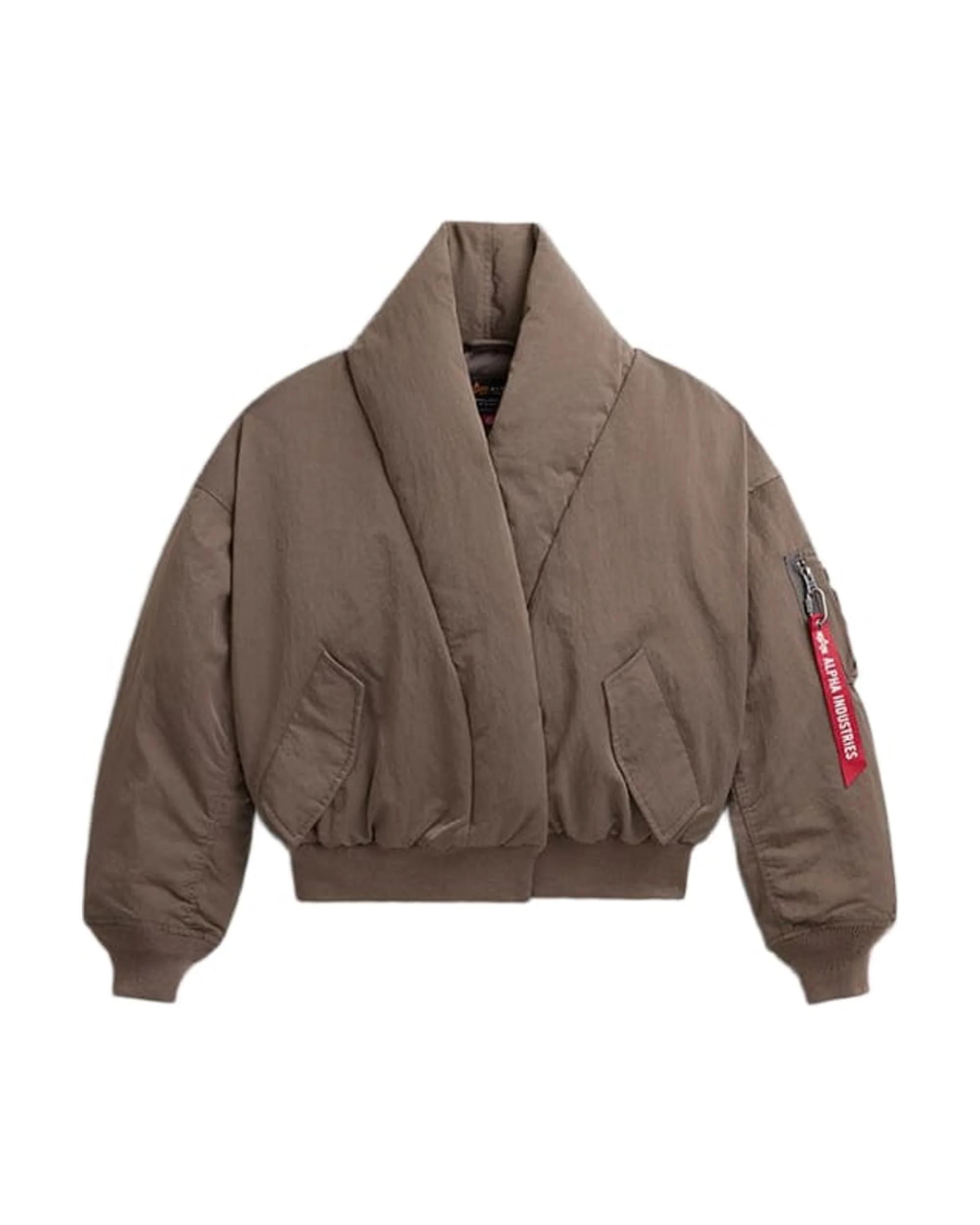 SHAWL COLLAR BOMBER JACKET WOMENS