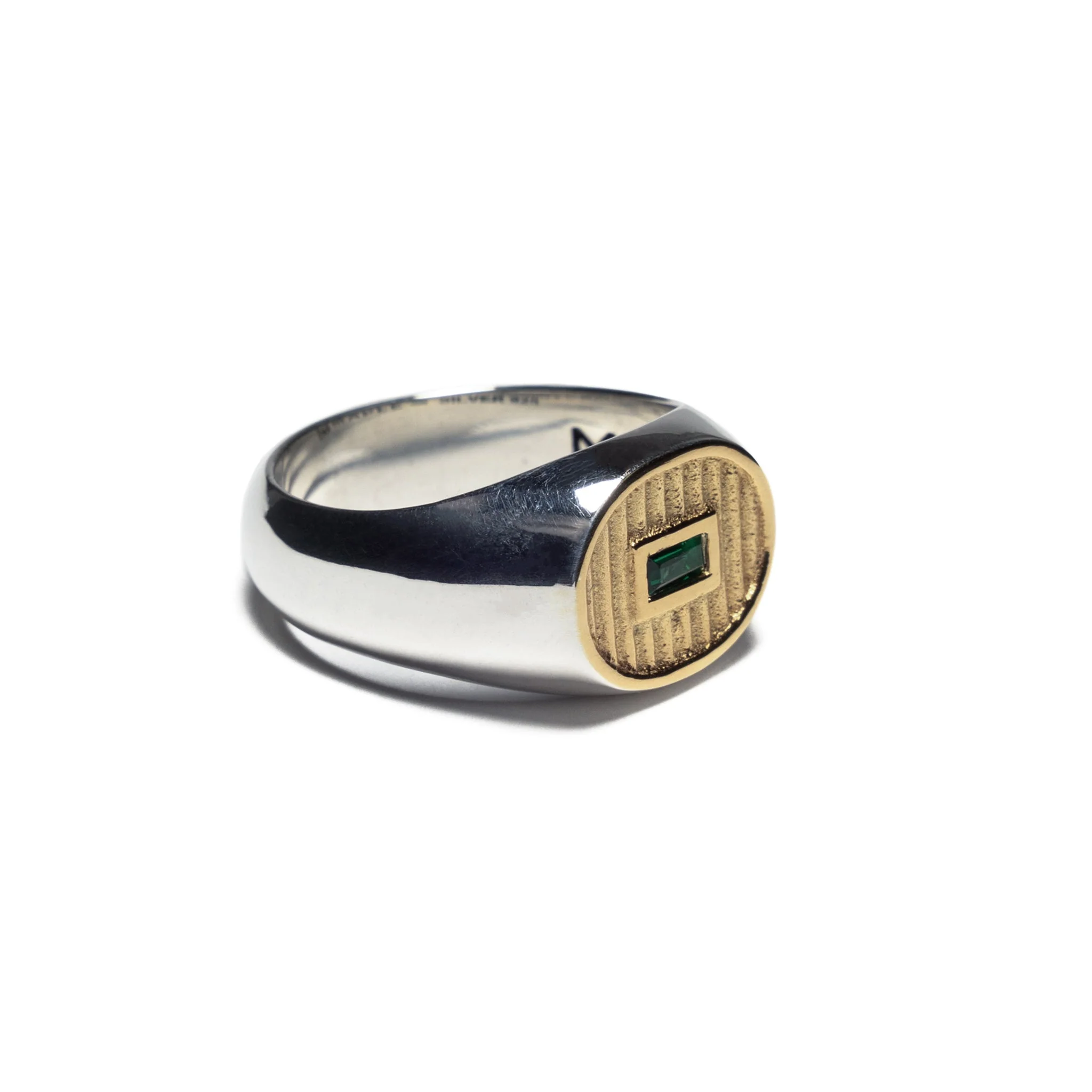 Sherman Signet (Silver/14K/Emerald) - Image 7