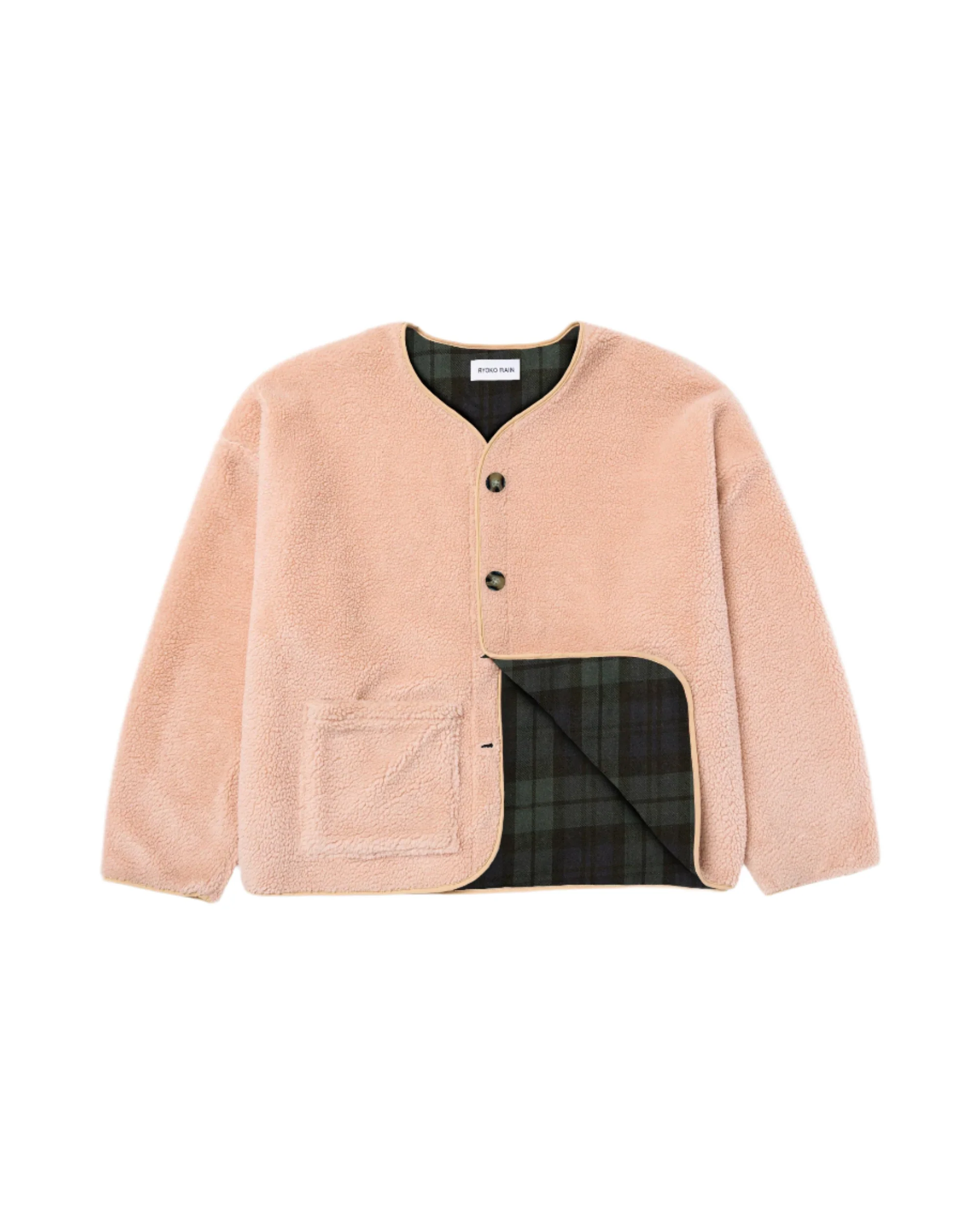 SHERPA BLANKET- LINED BUTTON JACKET - Image 4