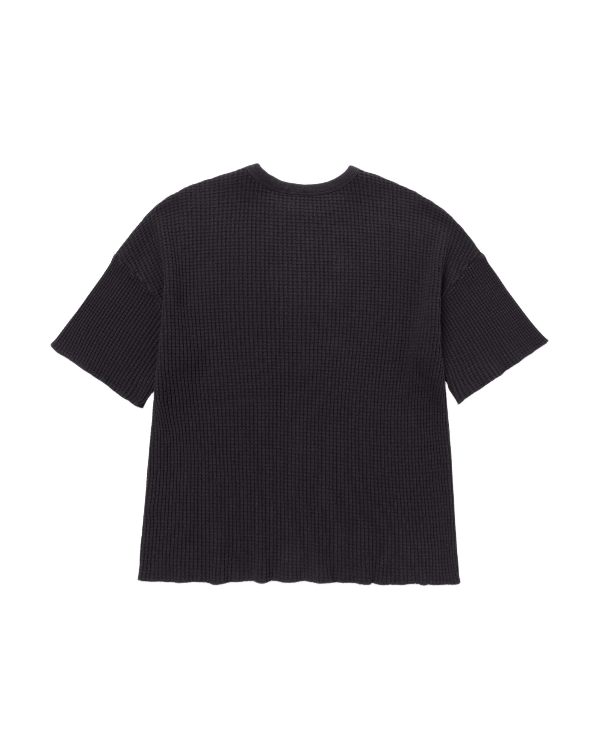 Short Sleeve Thermal Sweater - Black