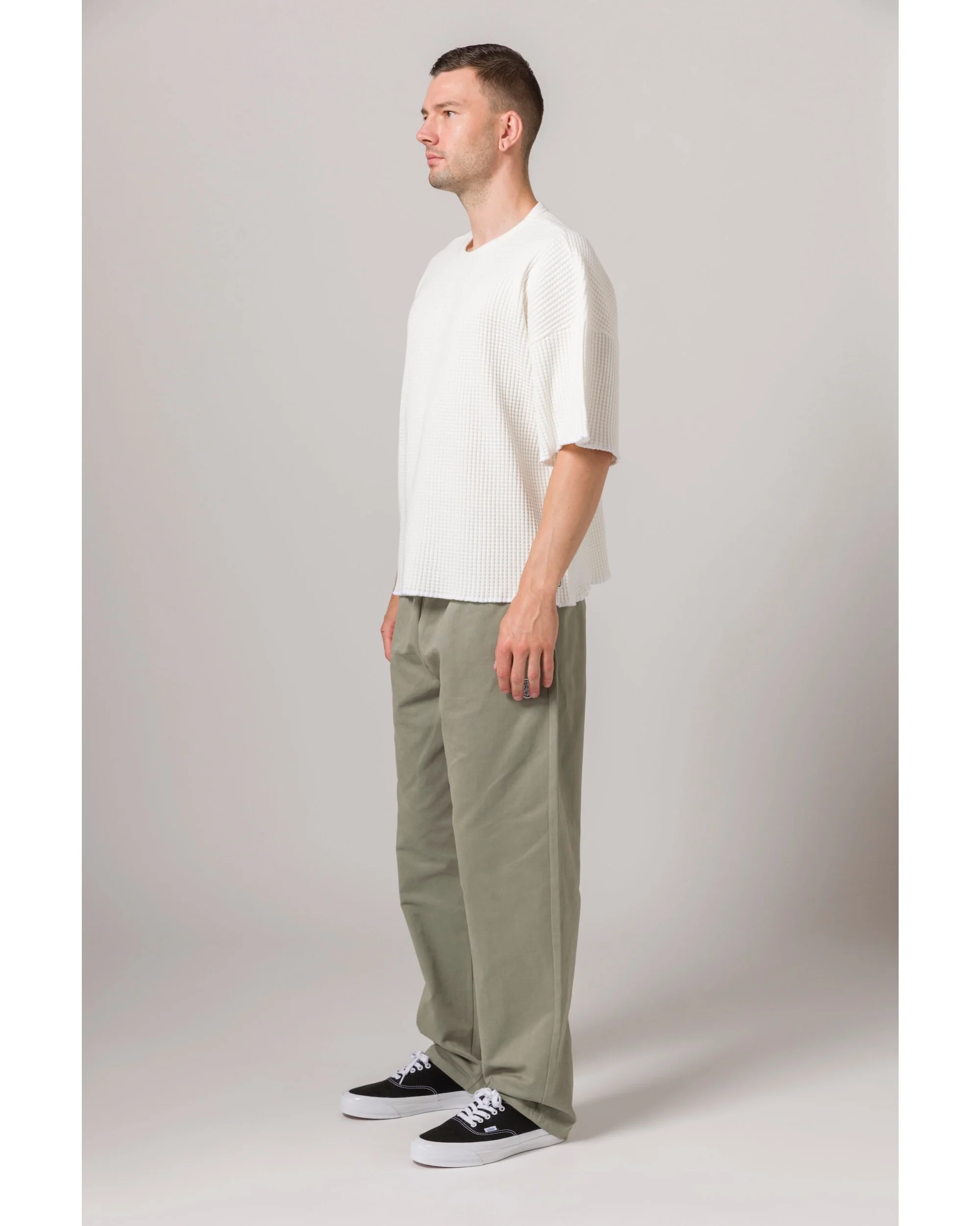 Short Sleeve Thermal Sweater - Natural - Image 7