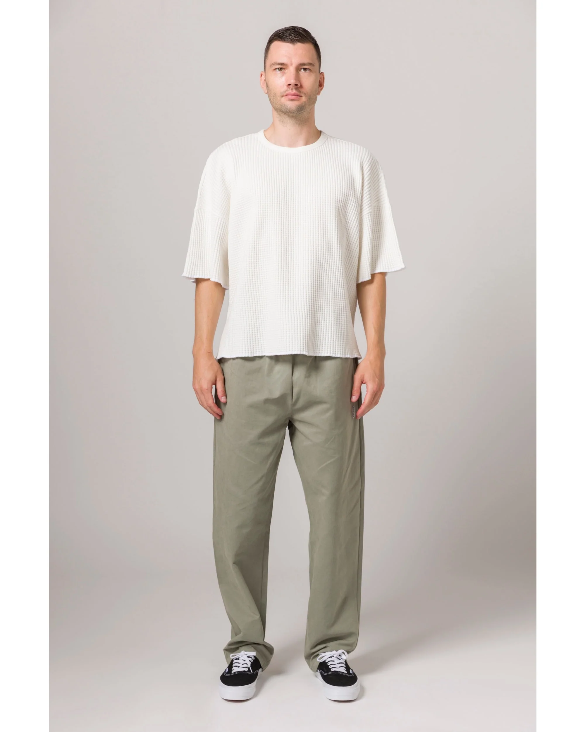 Short Sleeve Thermal Sweater - Natural - Image 8