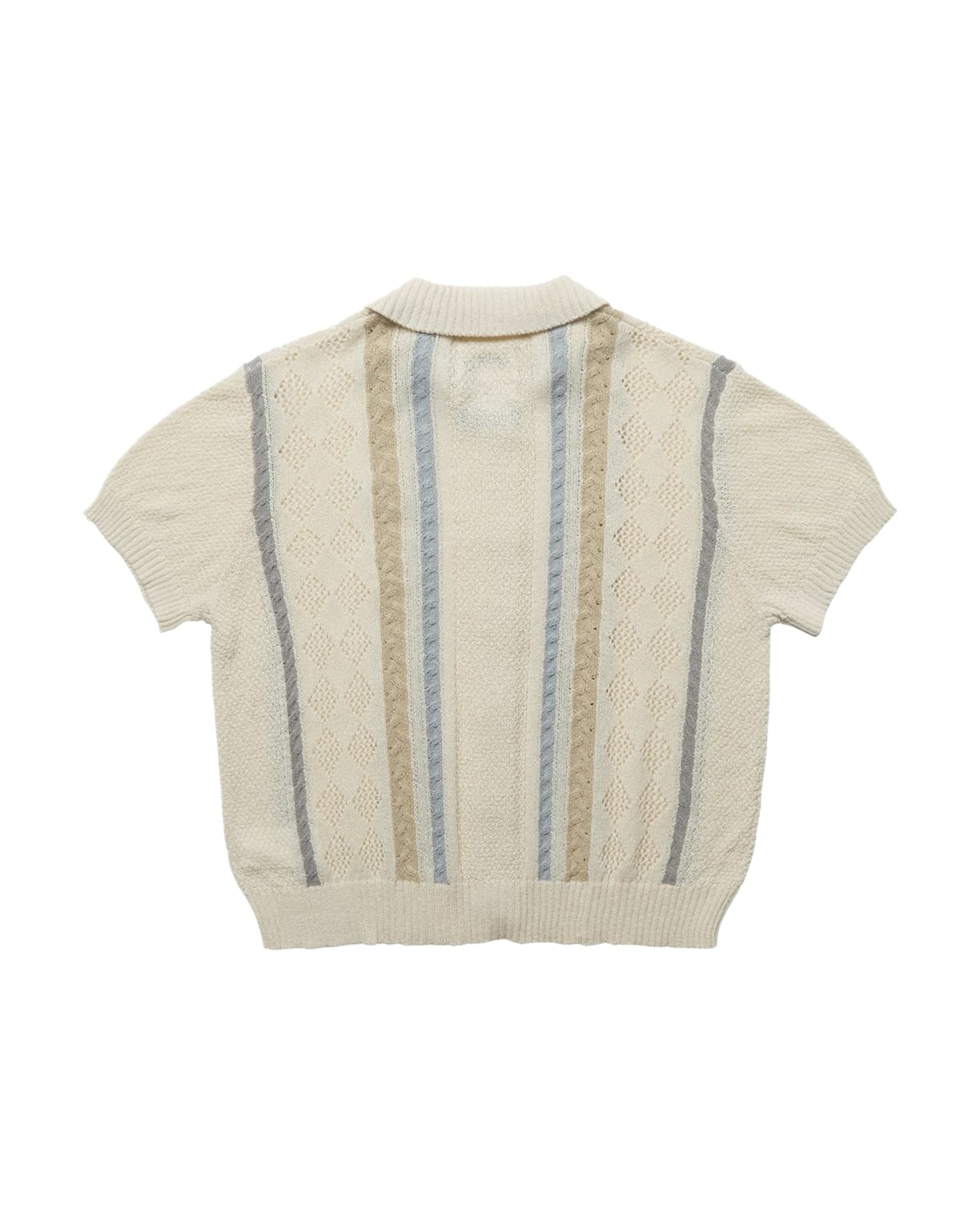 Showa Argyle Knit Cardigan - Image 3