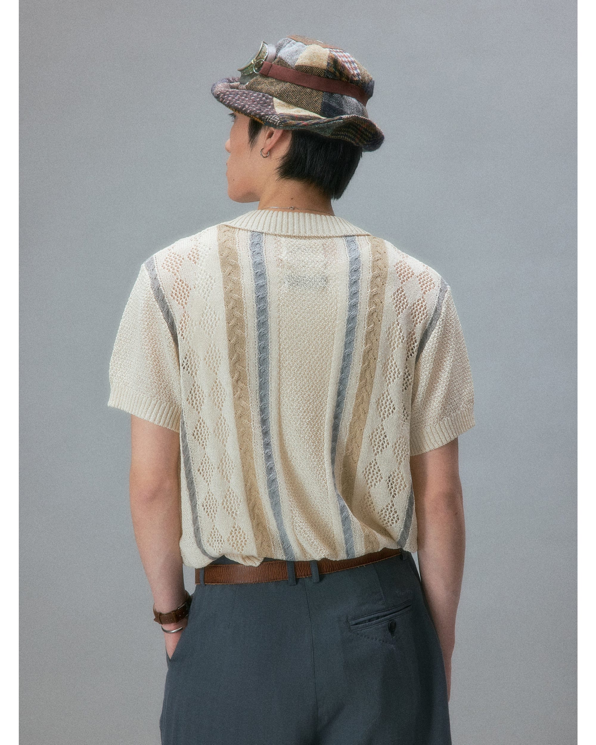 Showa Argyle Knit Cardigan - Image 4