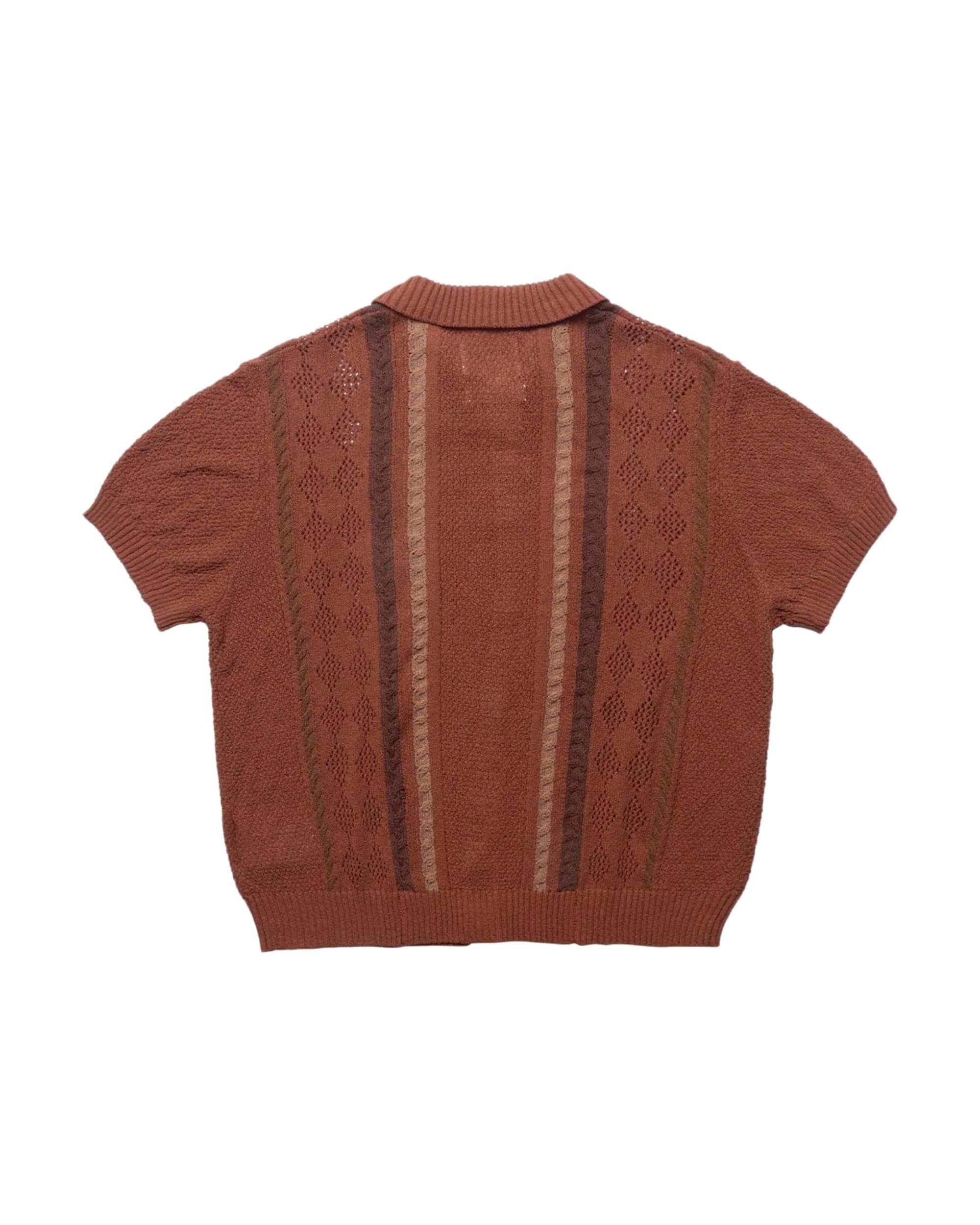 Showa Argyle Knit Cardigan - Image 3