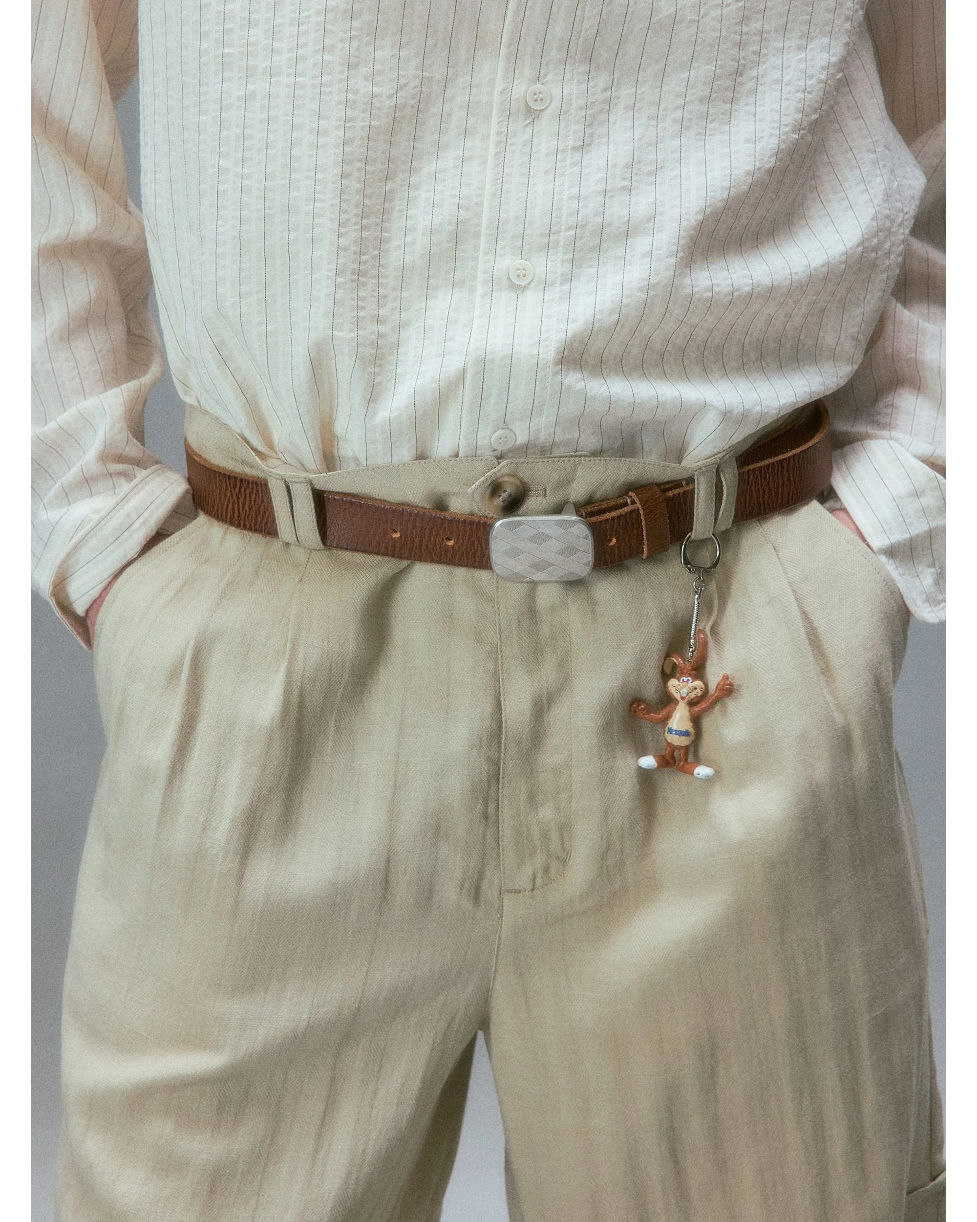Showa Argyle Plate Buckle Belt - Image 5