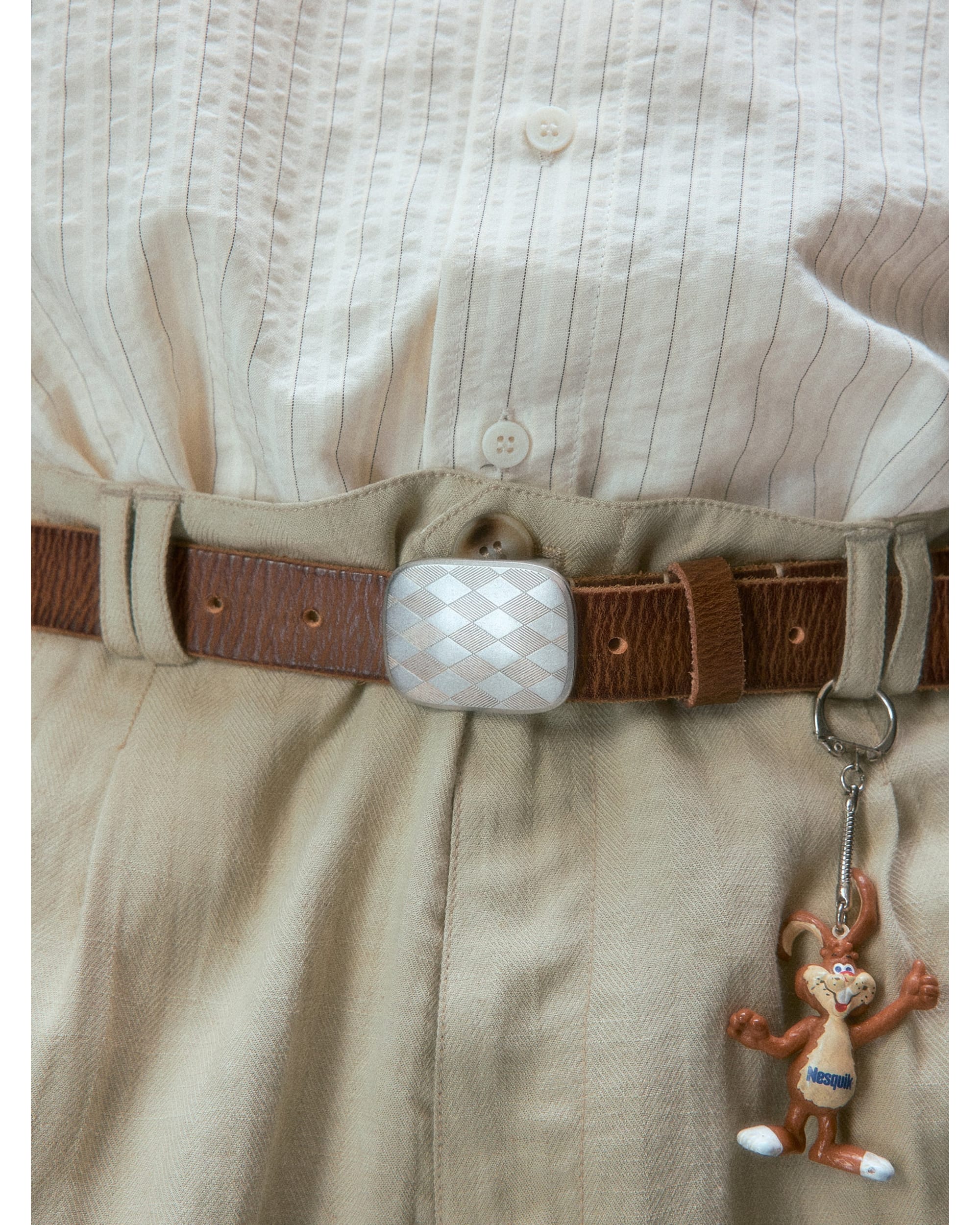 Showa Argyle Plate Buckle Belt - Image 6
