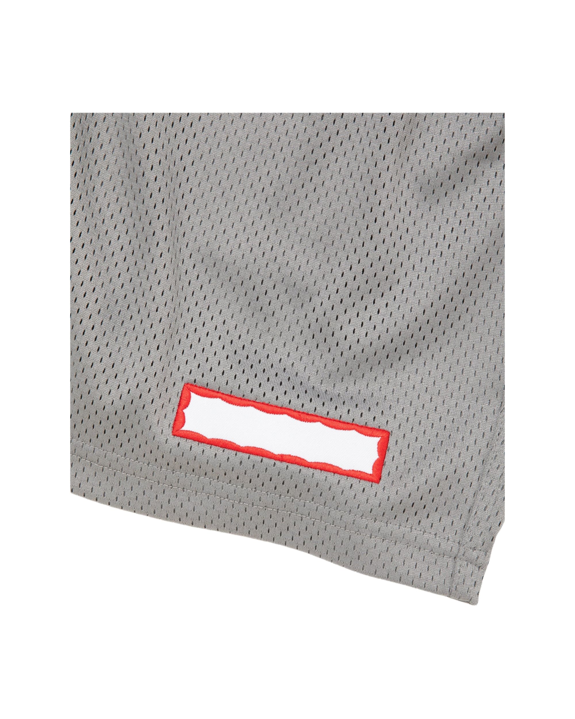 SIDE LOGO SIDE BLANK FRAME MESH SHORTS - ICE GREY - Image 6