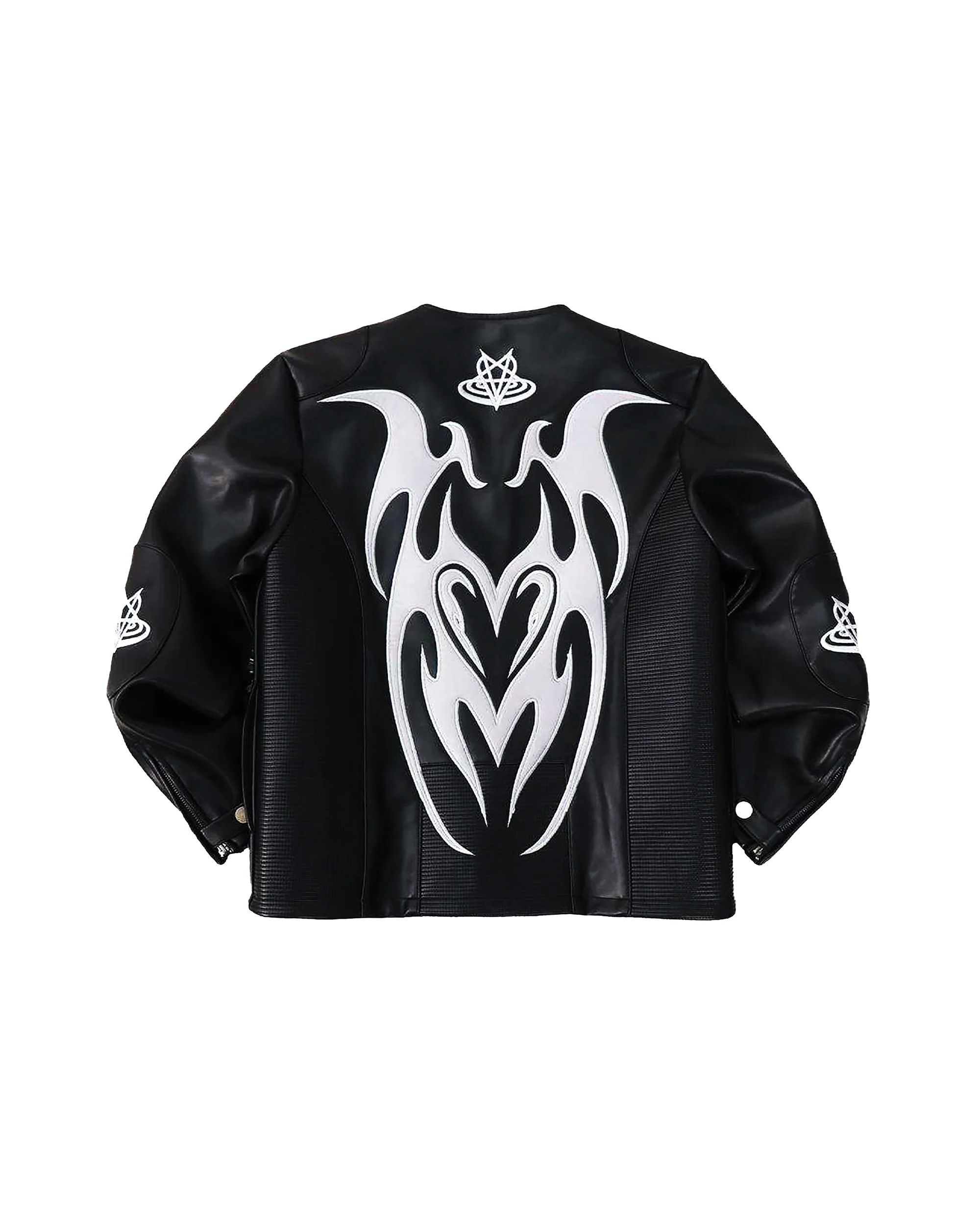 "SIGIL HEART" MOTO LEATHER JACKET - Image 2