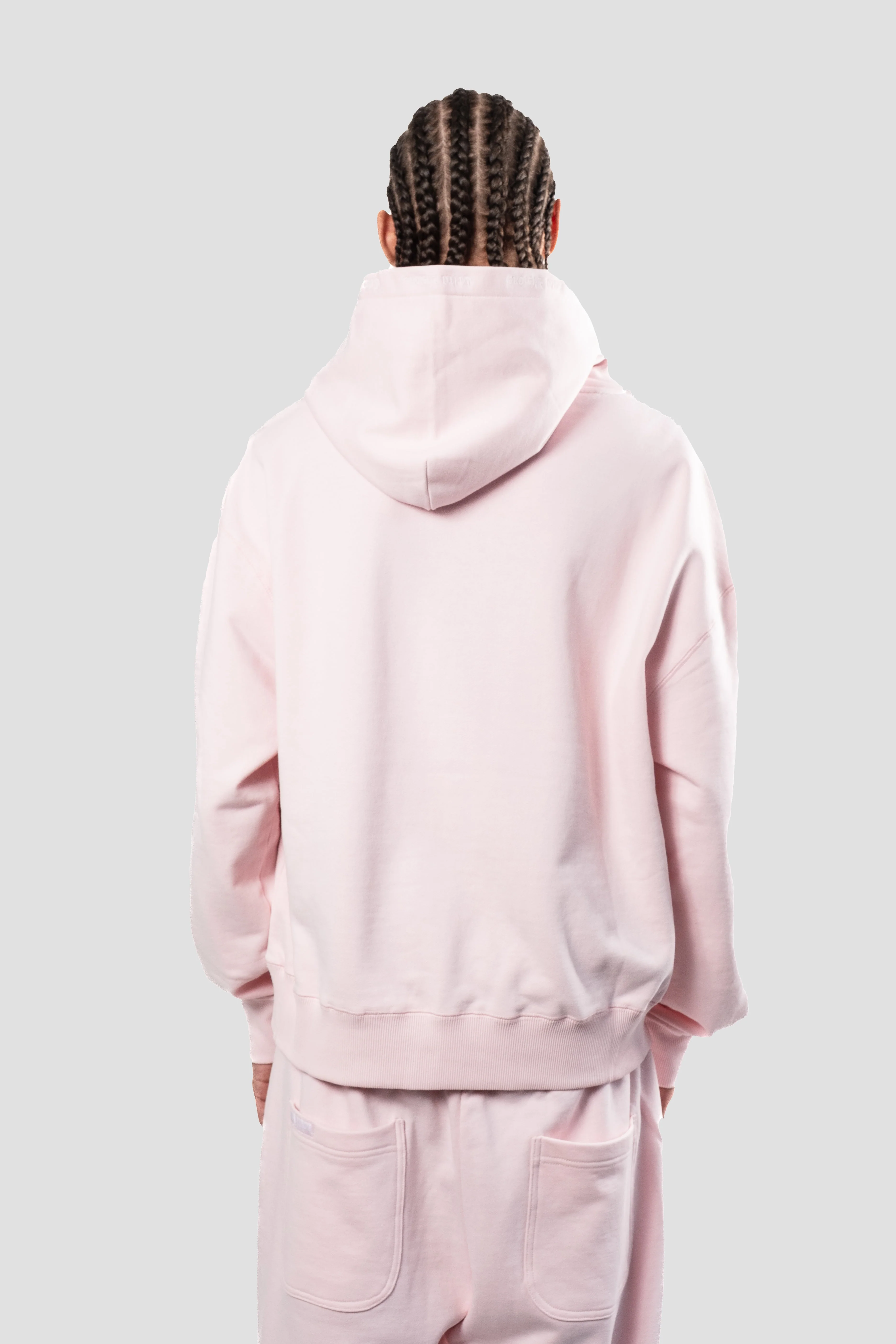 SIGNATURE PINK & WHITE PUFF HOODIE - Image 20