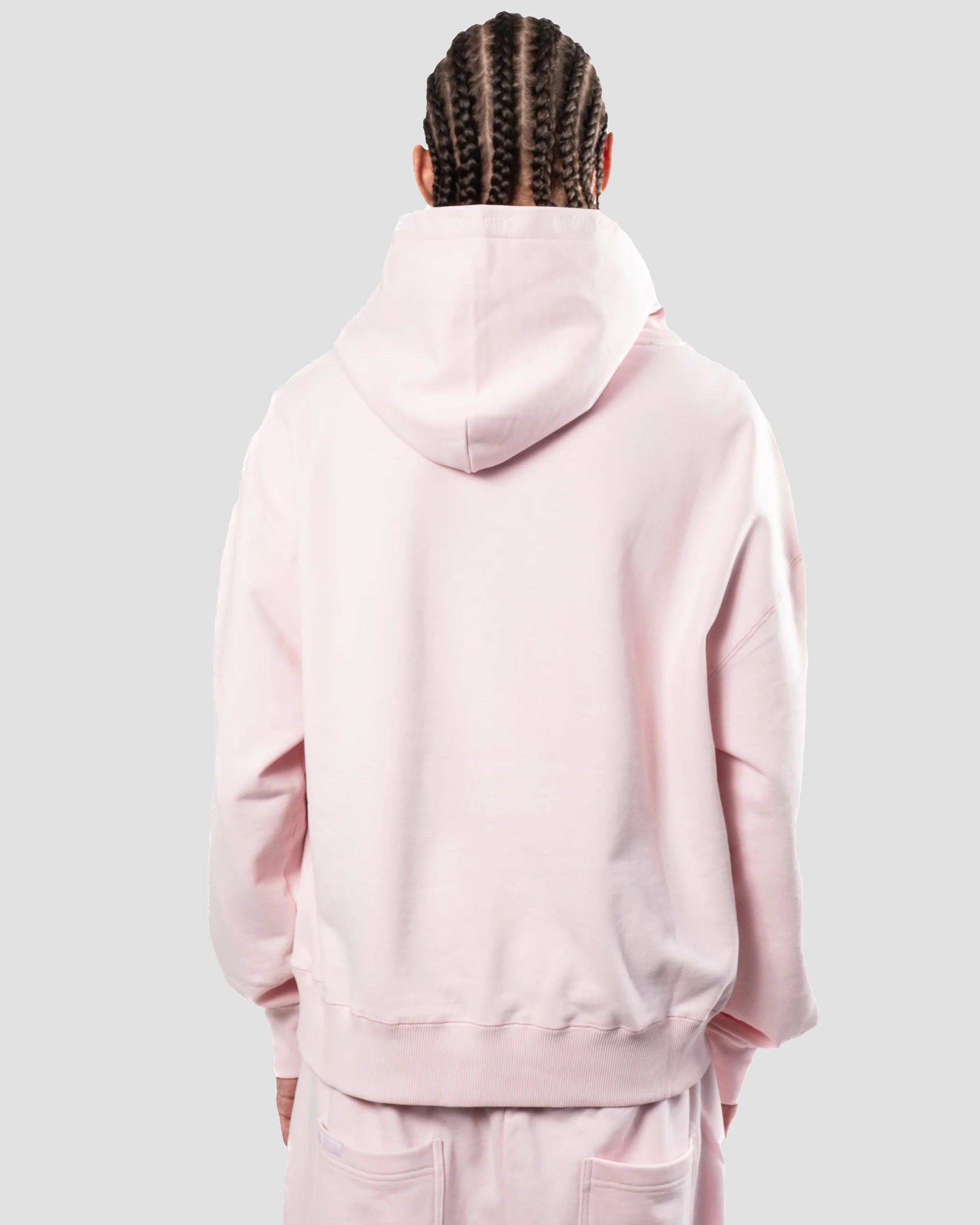 SIGNATURE PINK & WHITE PUFF HOODIE - Image 4