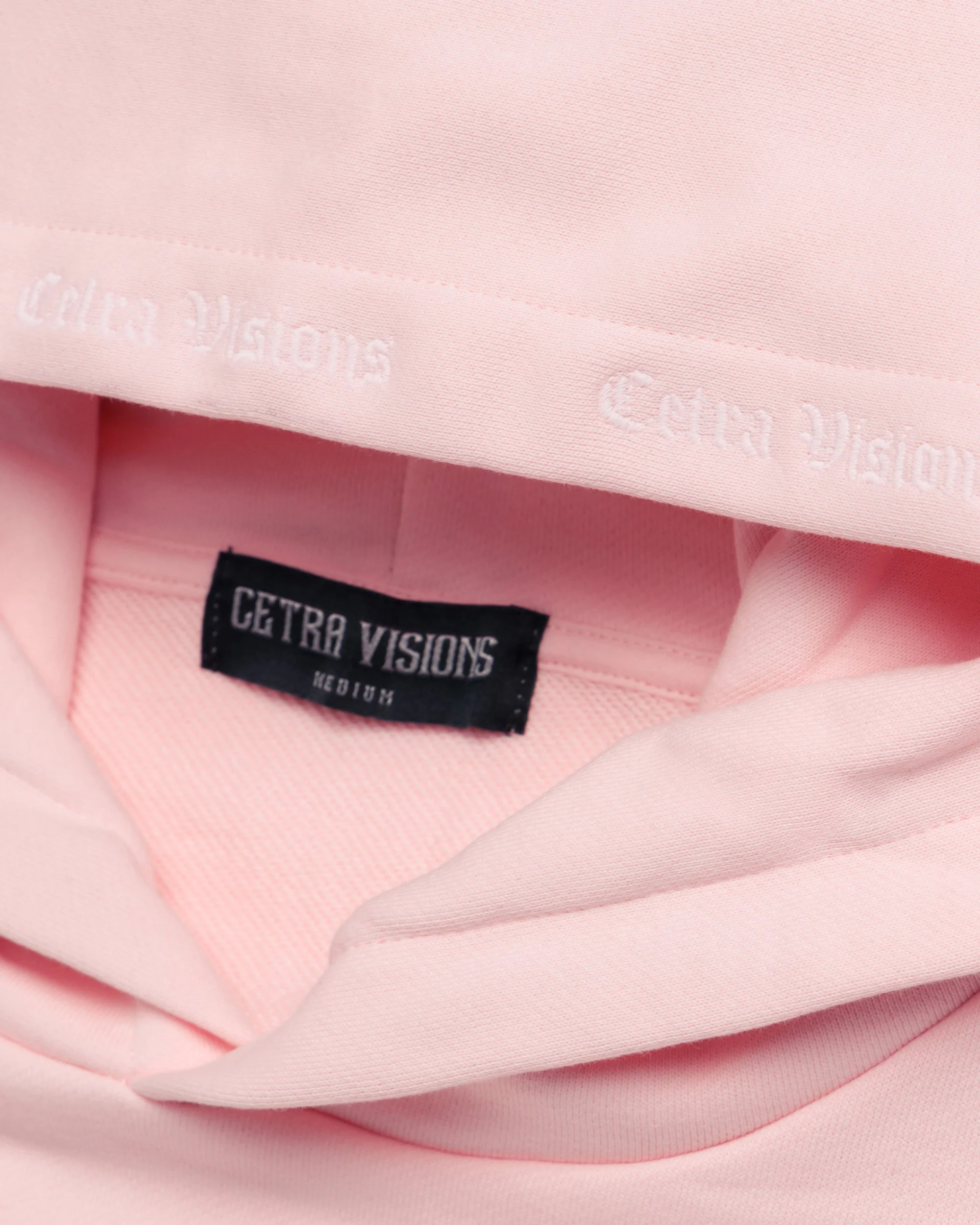 SIGNATURE PINK & WHITE PUFF HOODIE - Image 8