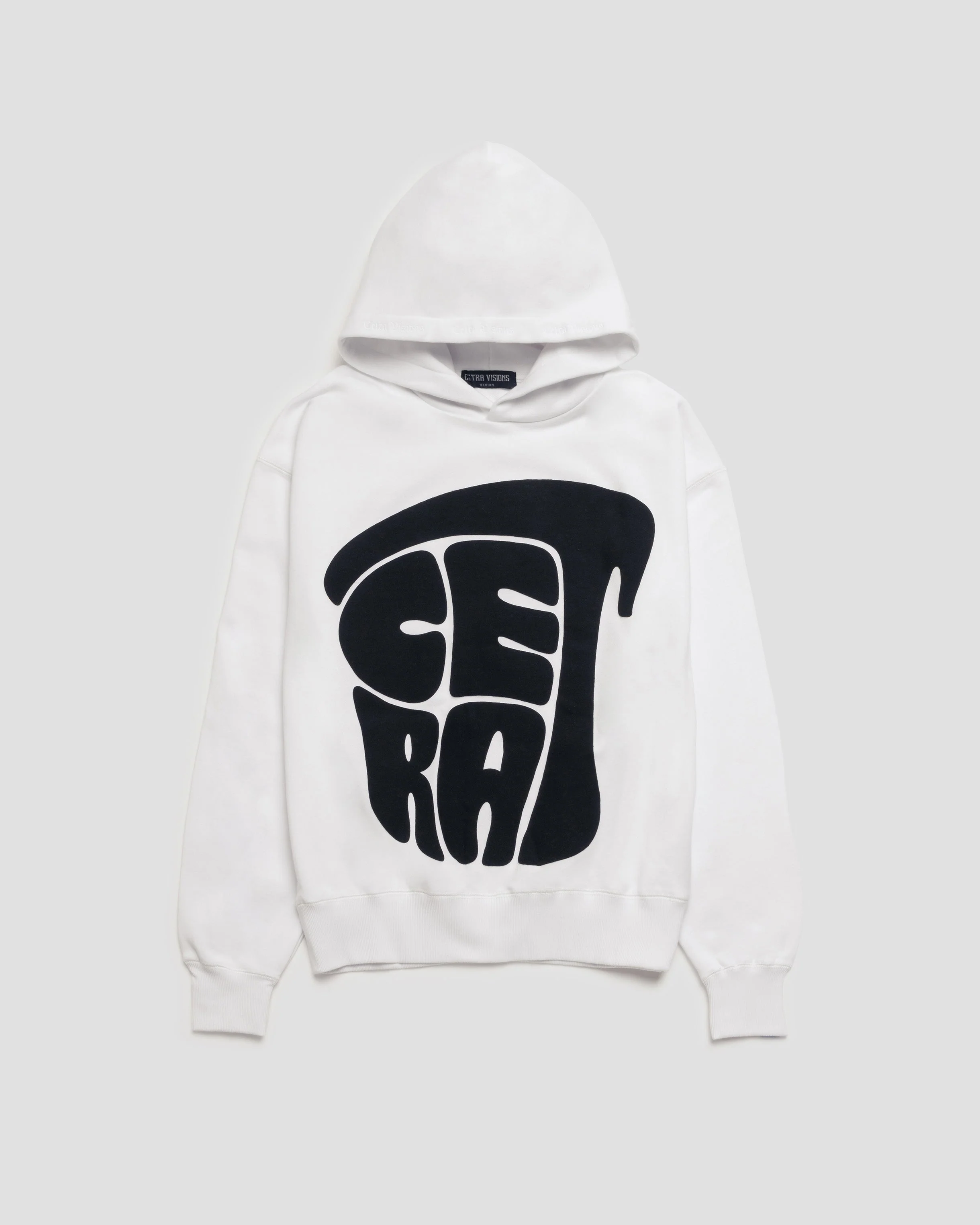 SIGNATURE WHITE & BLACK PUFF HOODIE - Image 11