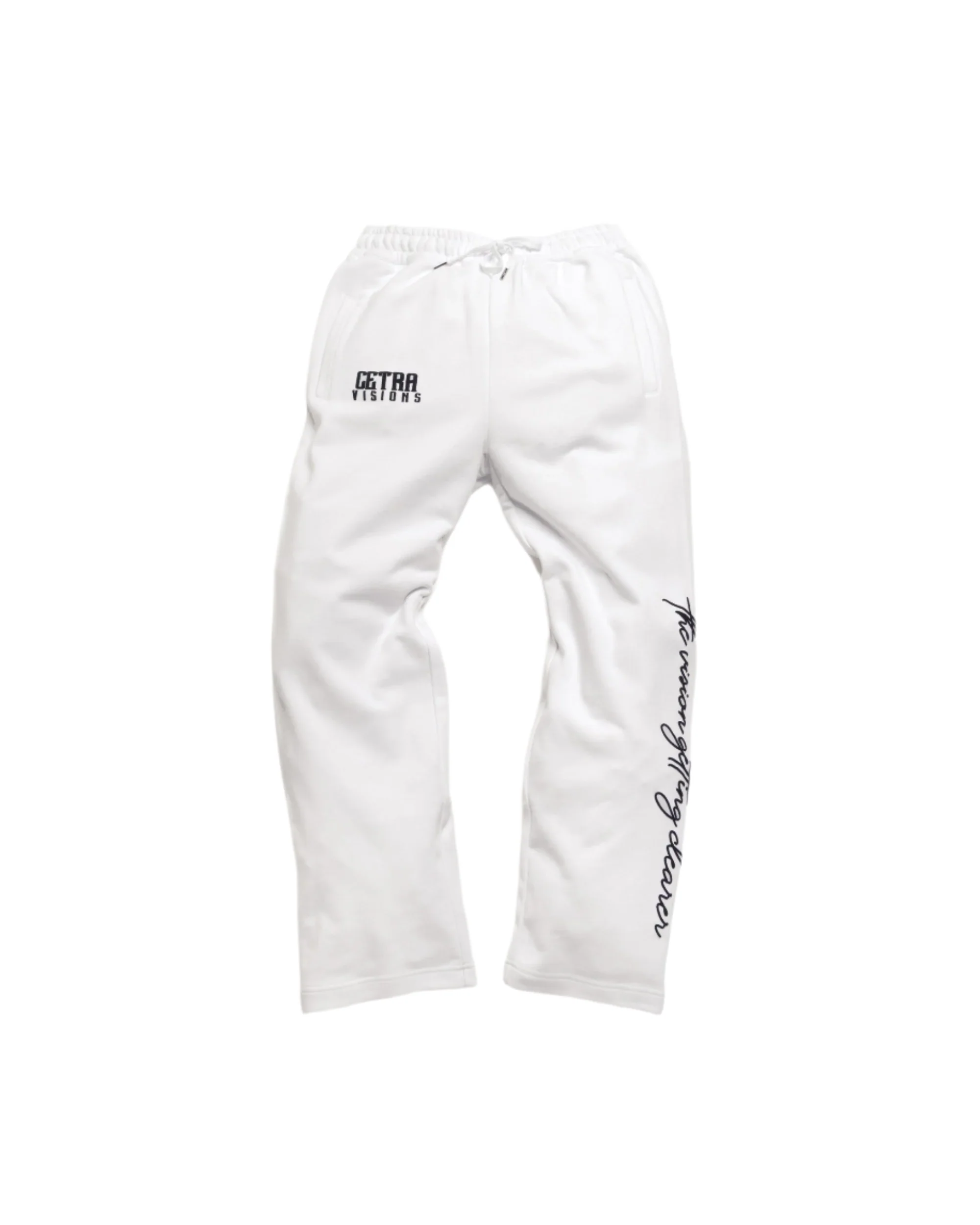 SIGNATURE WHITE & BLACK PUFF JOGGERS