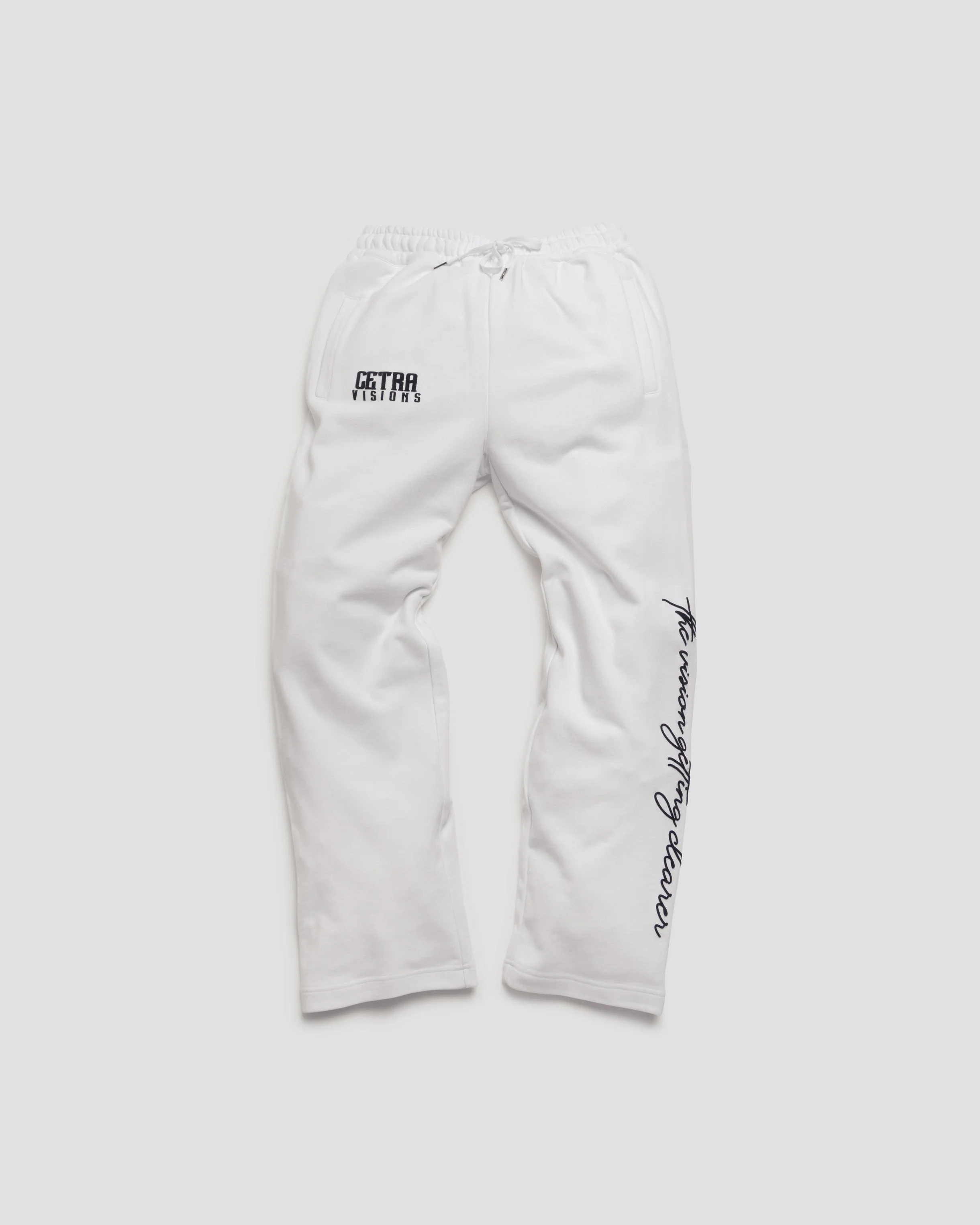 SIGNATURE WHITE & BLACK PUFF JOGGERS - Image 6