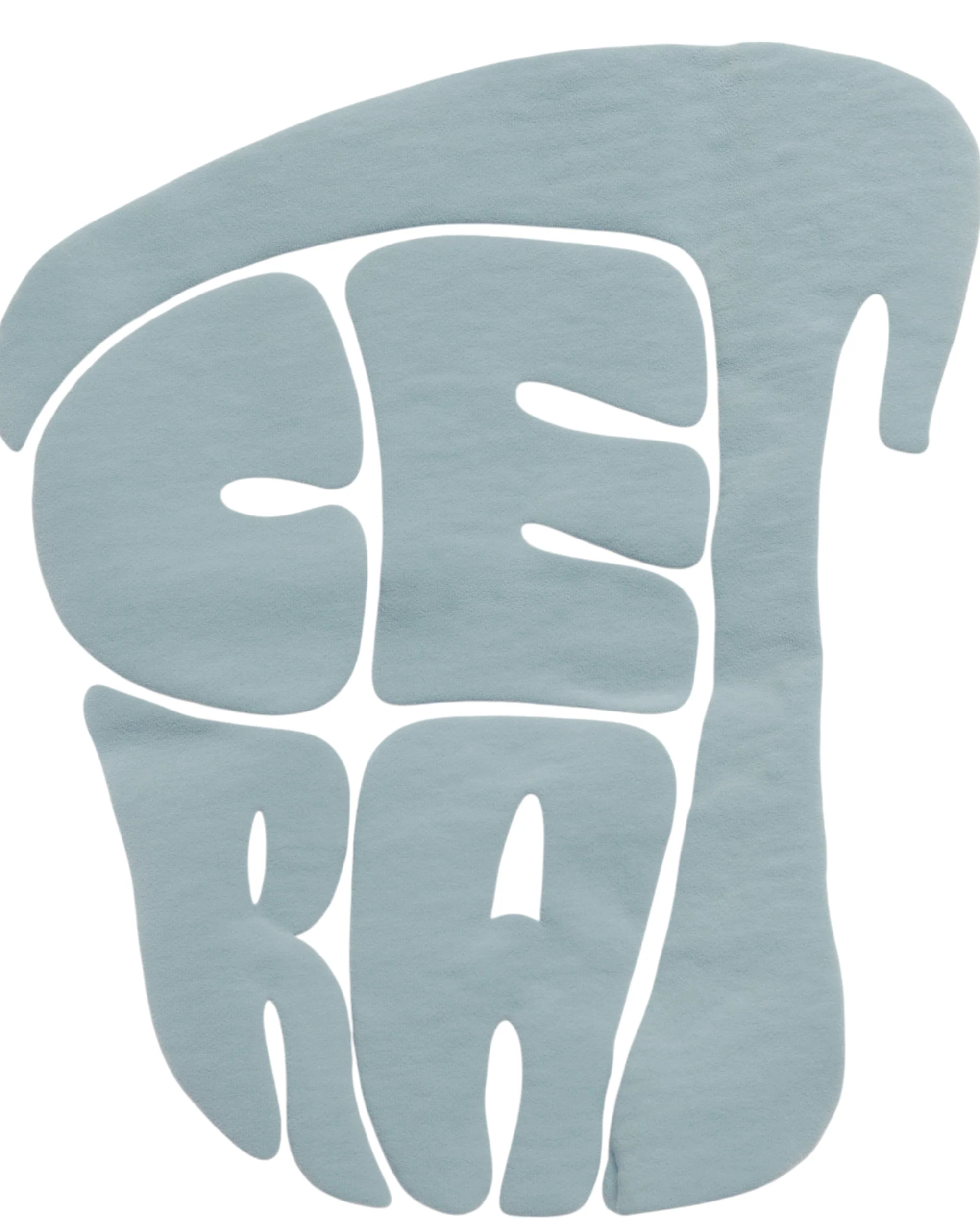 SIGNATURE WHITE & BLUE PUFF HOODIE - Image 3