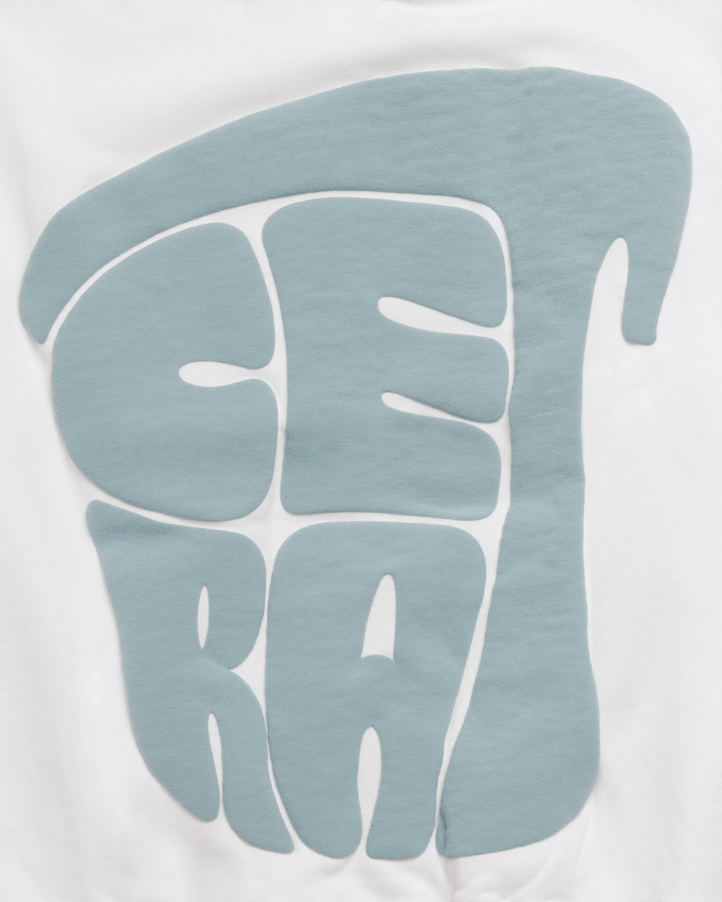 SIGNATURE WHITE & BLUE PUFF HOODIE - Image 8