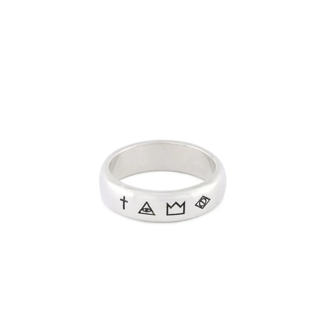 Silver 4 Symbols Ring - Image 20