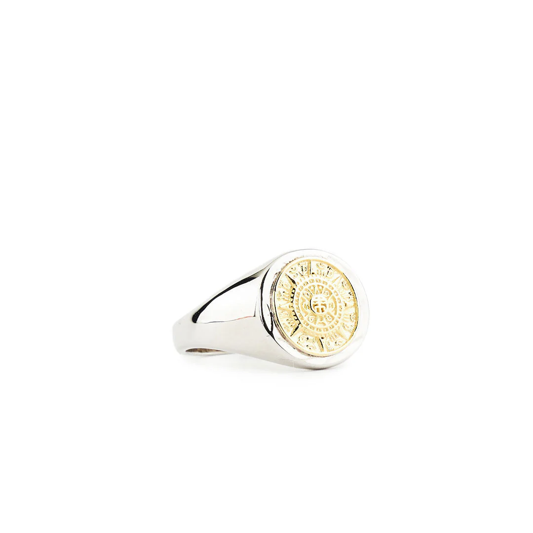 Silver Compass Ring - Image 2