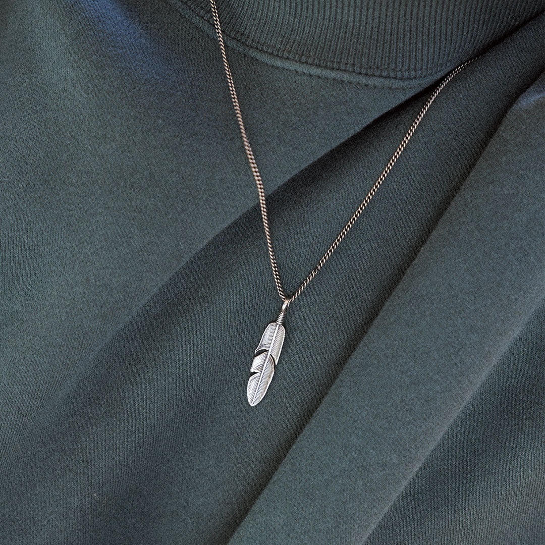 Silver Ethereal Feather Necklace - Image 20