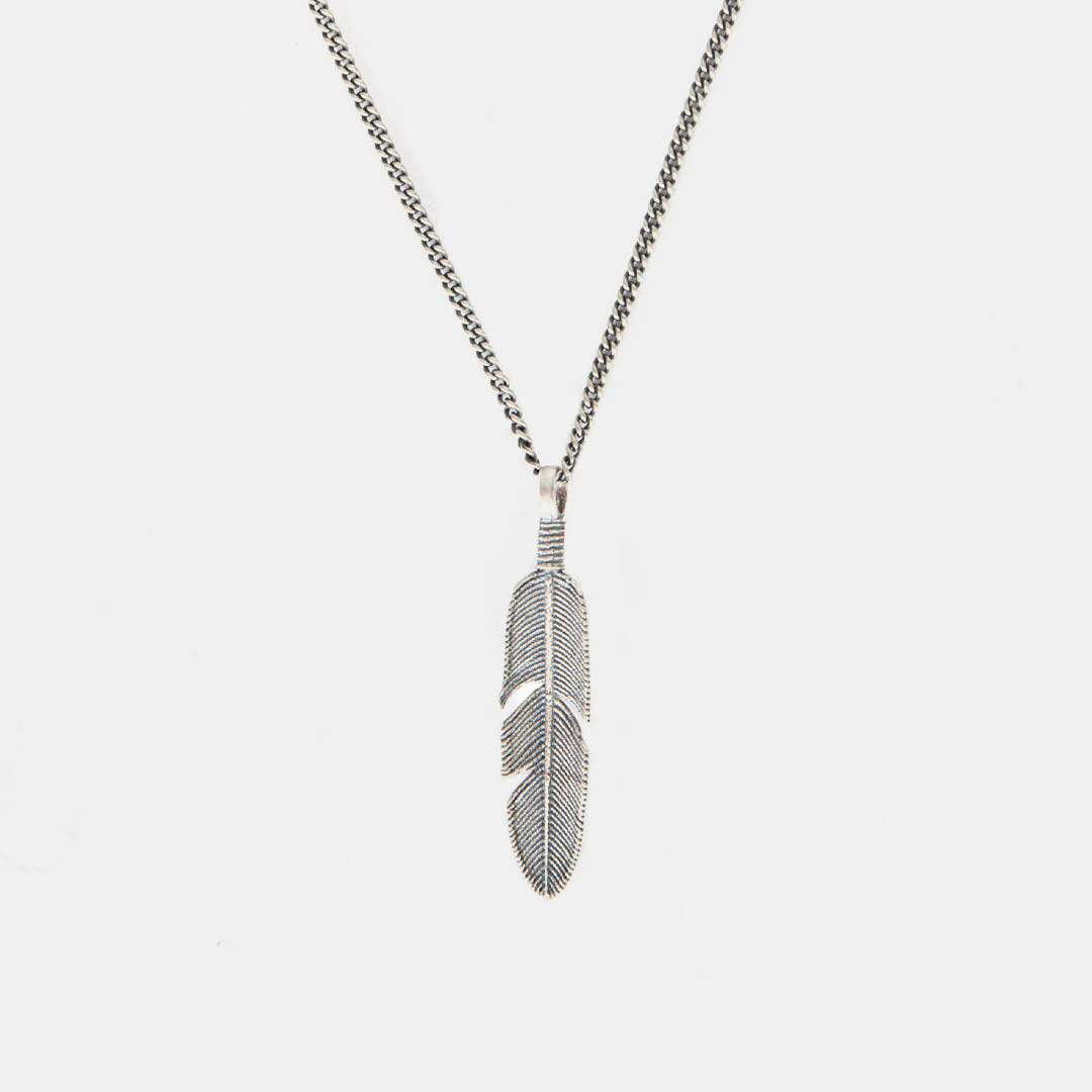 Silver Ethereal Feather Necklace - Image 3