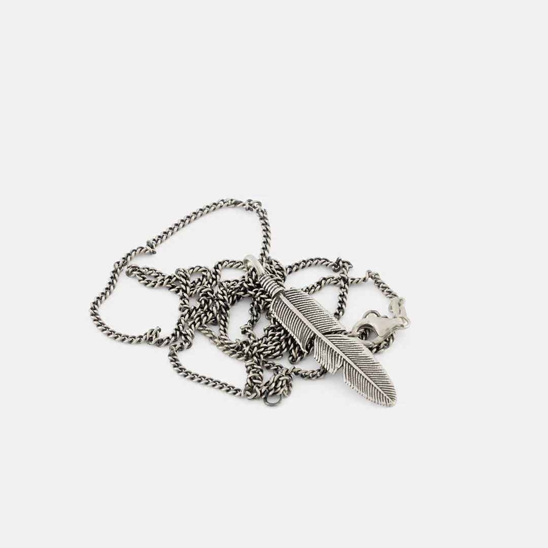Silver Ethereal Feather Necklace - Image 6