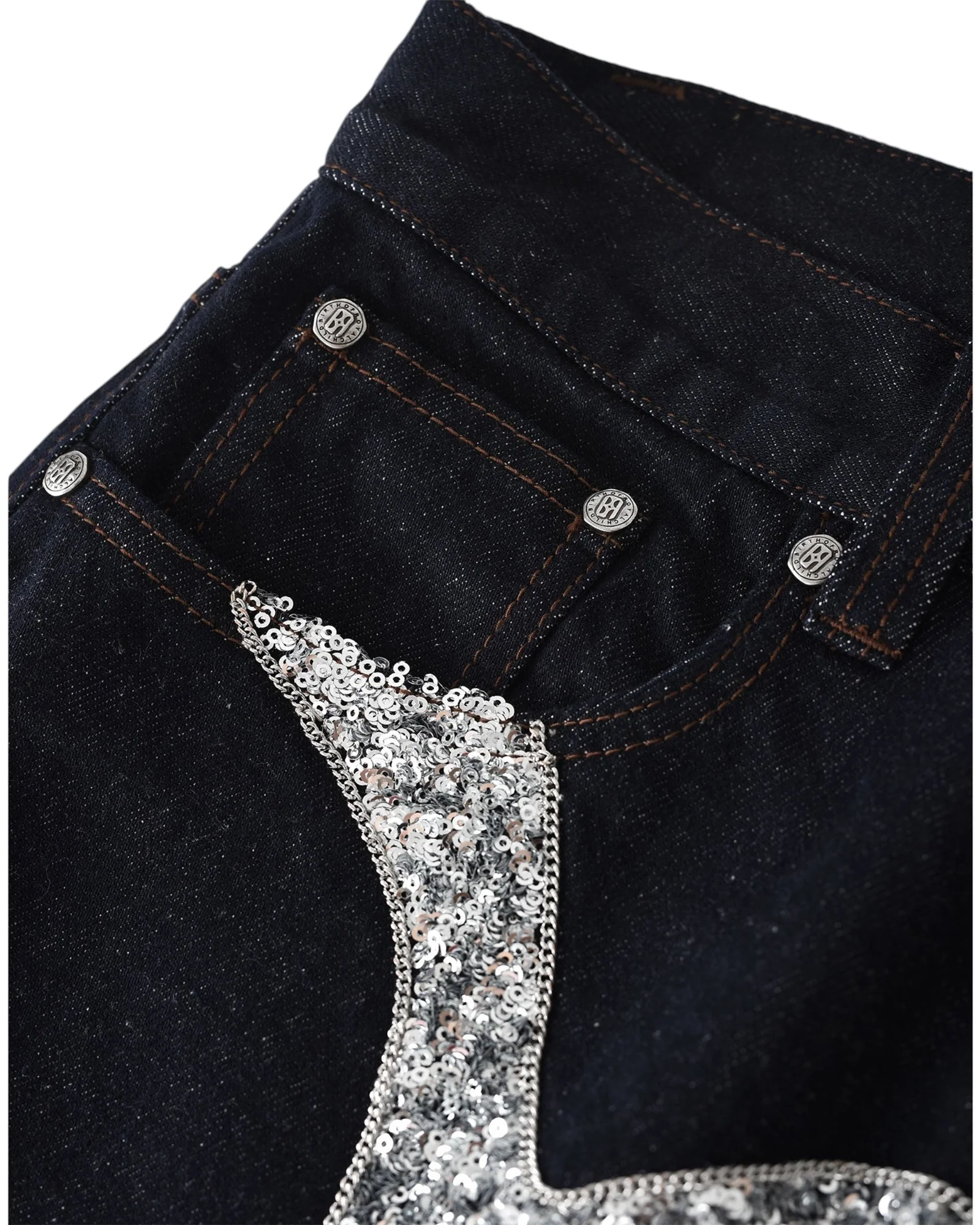 Silver Maze Denim Pants - Image 10