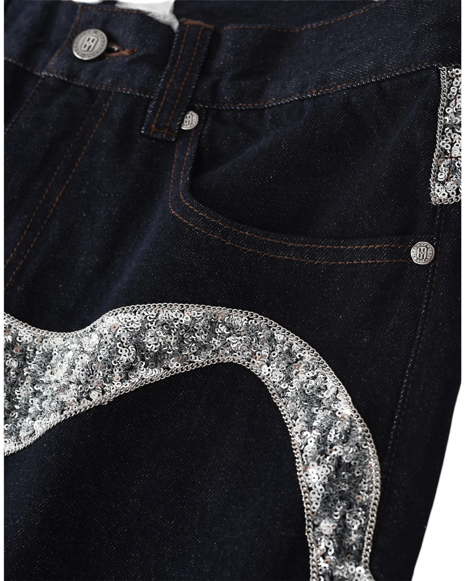Silver Maze Denim Pants - Image 11