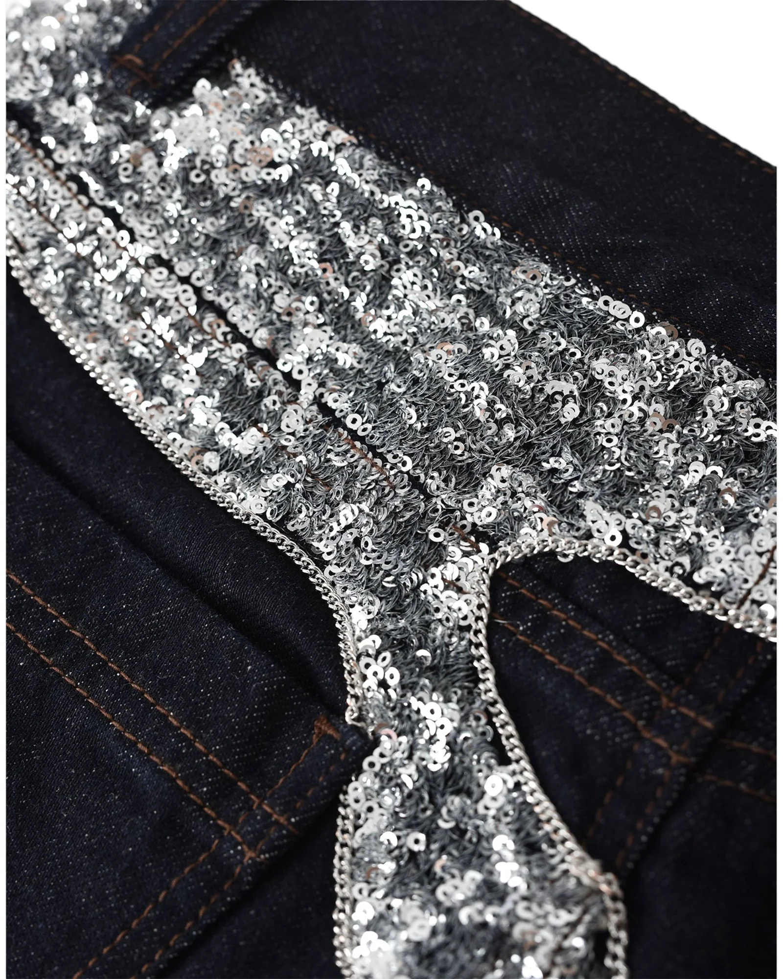 Silver Maze Denim Pants - Image 12