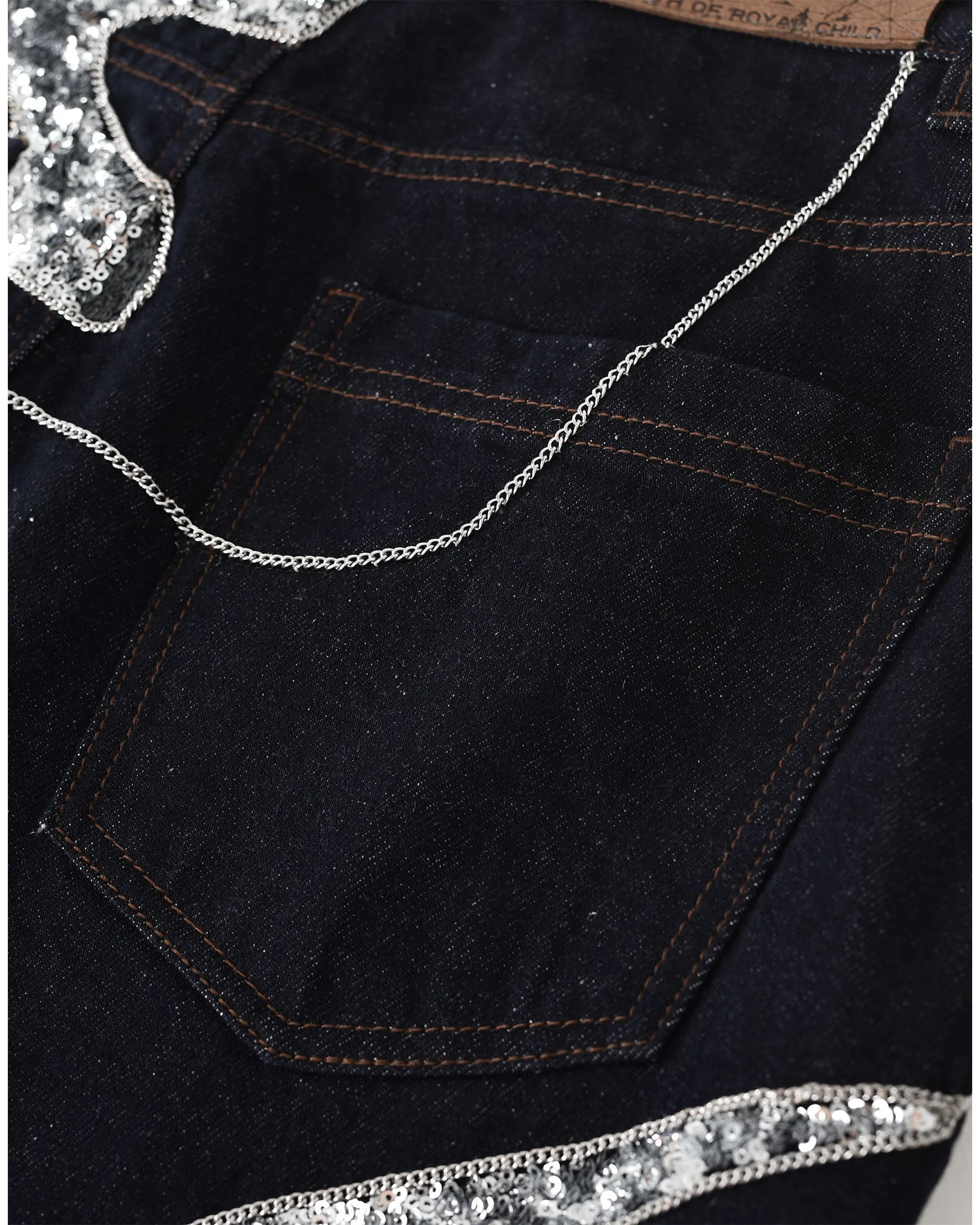 Silver Maze Denim Pants - Image 5