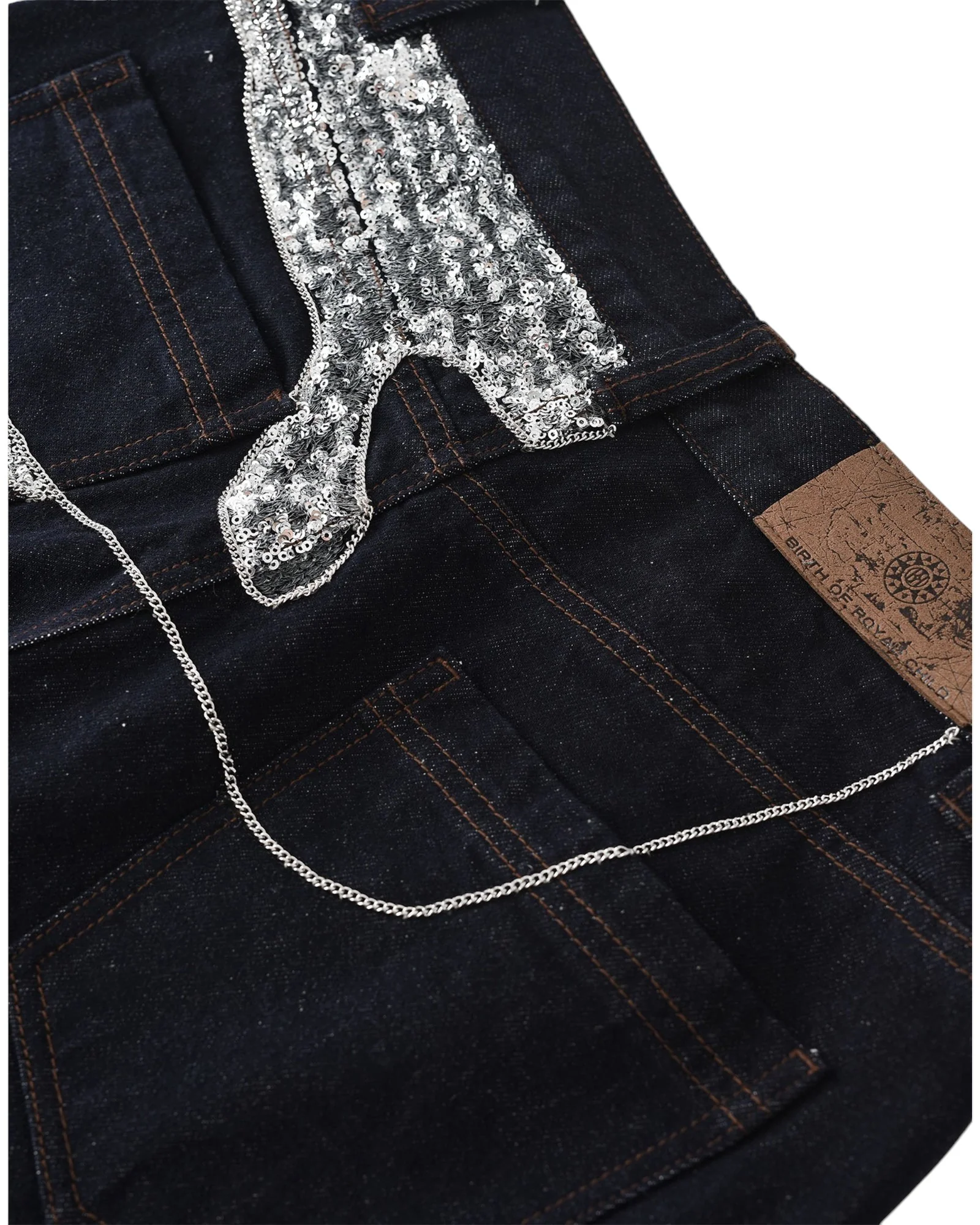 Silver Maze Denim Pants - Image 8