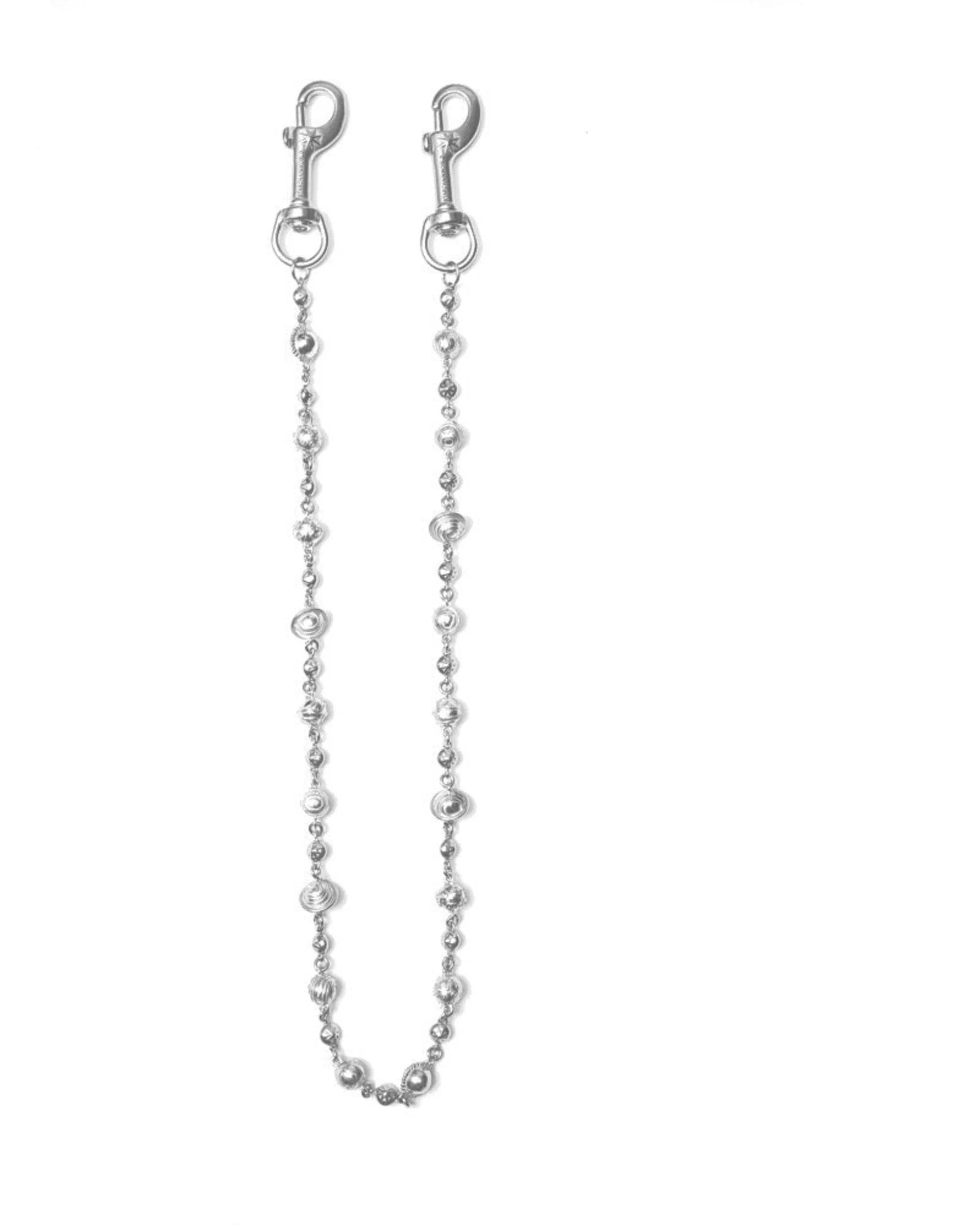 Silver Planets Wallet Chain - No Stones