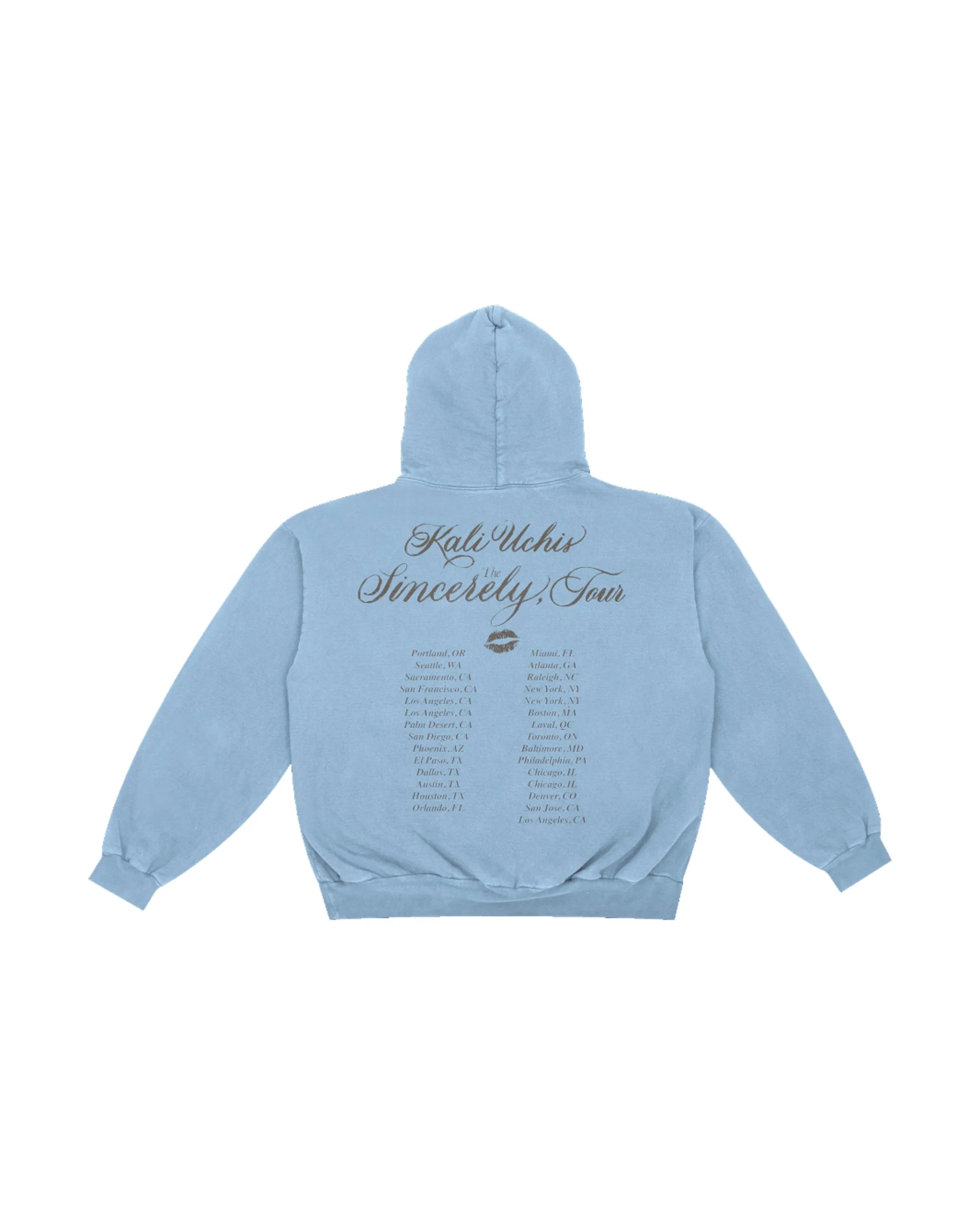 Sincerely, Tour Date Back Hoodie - Image 2