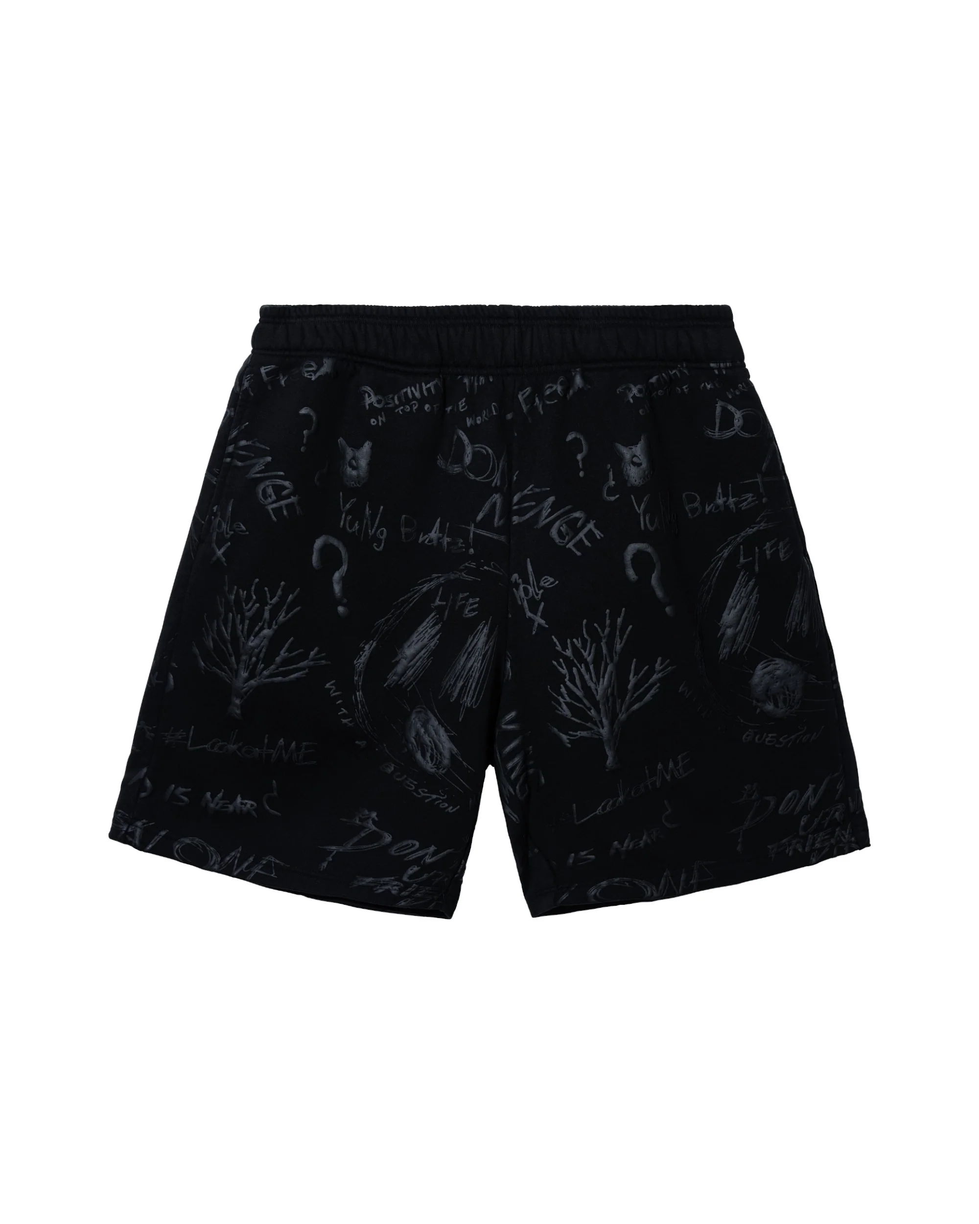 SKETCH SHORTS BLACK PRINT
