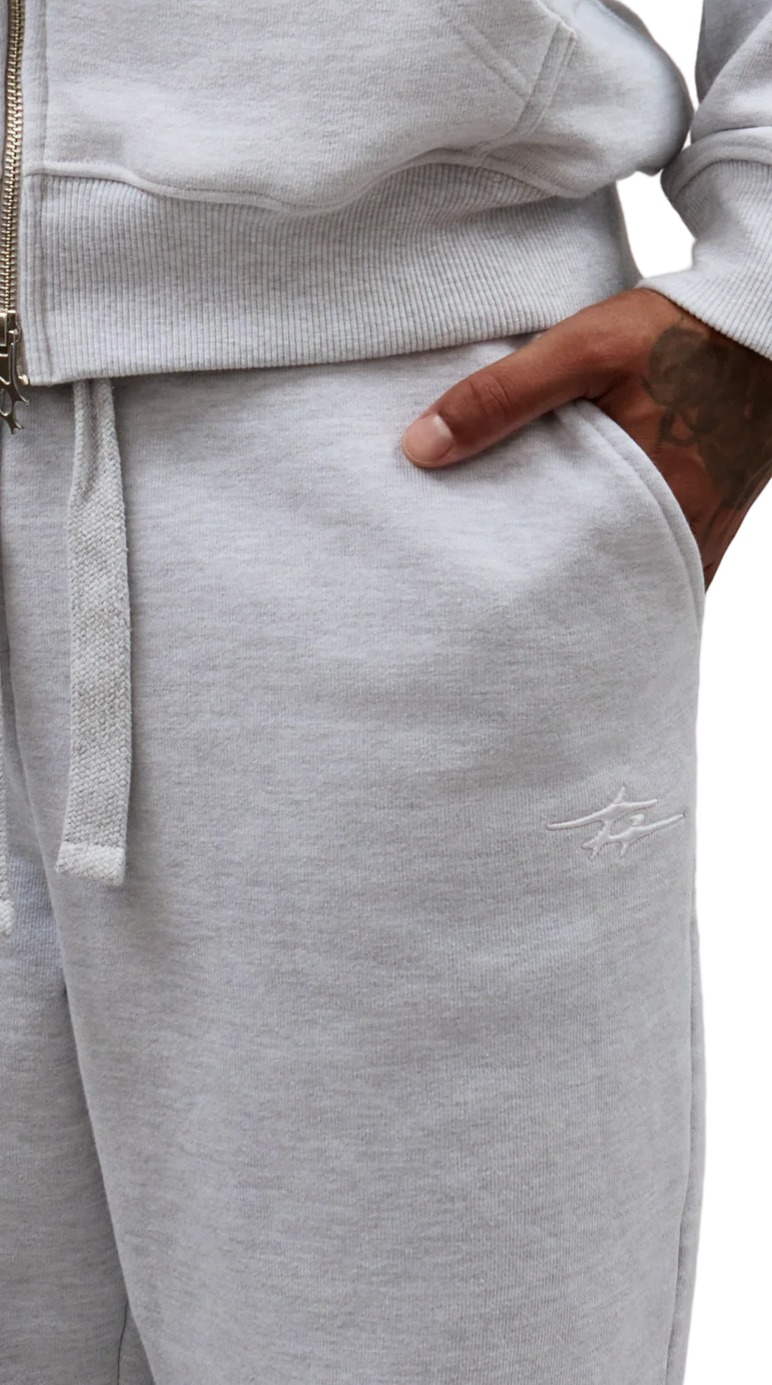 SKIN SWEATPANTS GREY MELANGE - Image 7