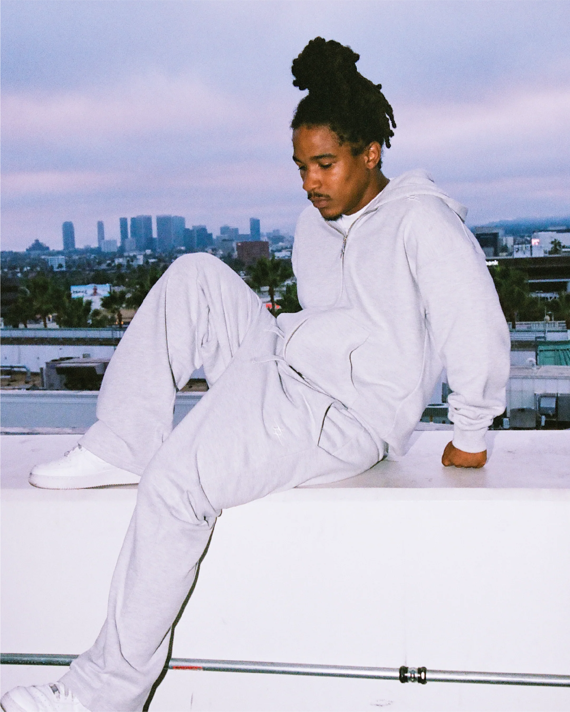 SKIN SWEATPANTS GREY MELANGE - Image 9