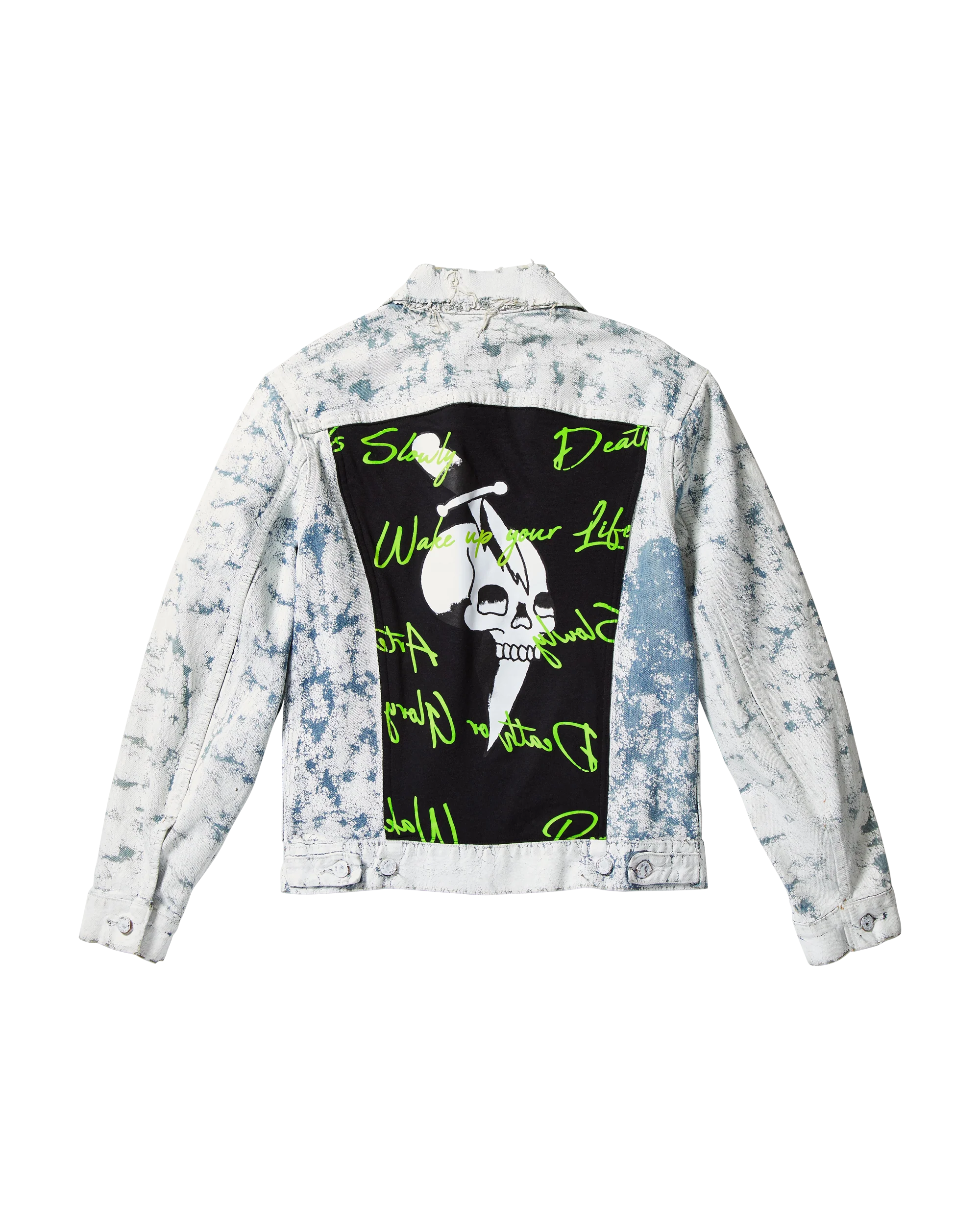 Skull Dagger Painted Denim Jacket