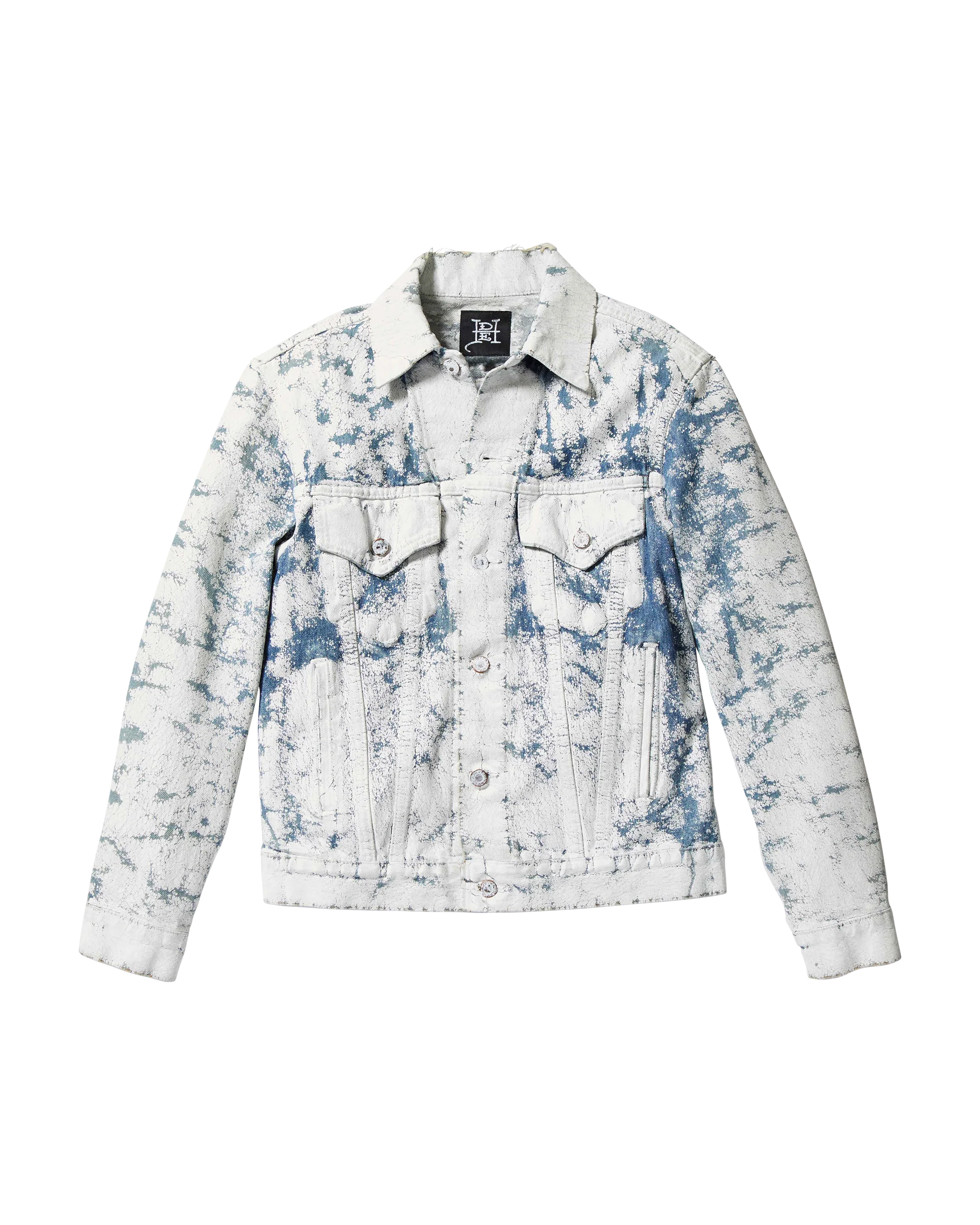 Skull Dagger Painted Denim Jacket - Image 2