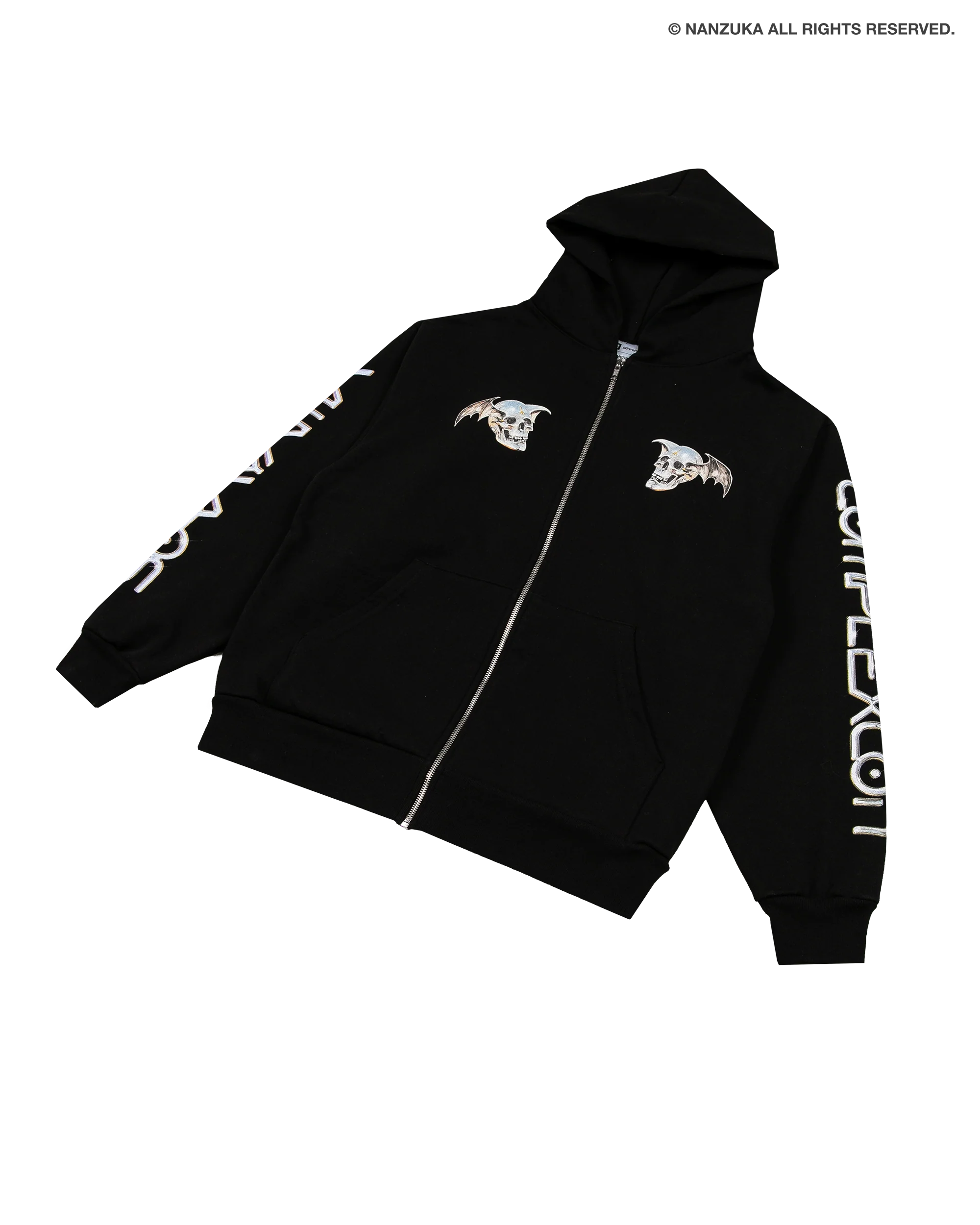 Skull Zip Up Hoodie - Image 3