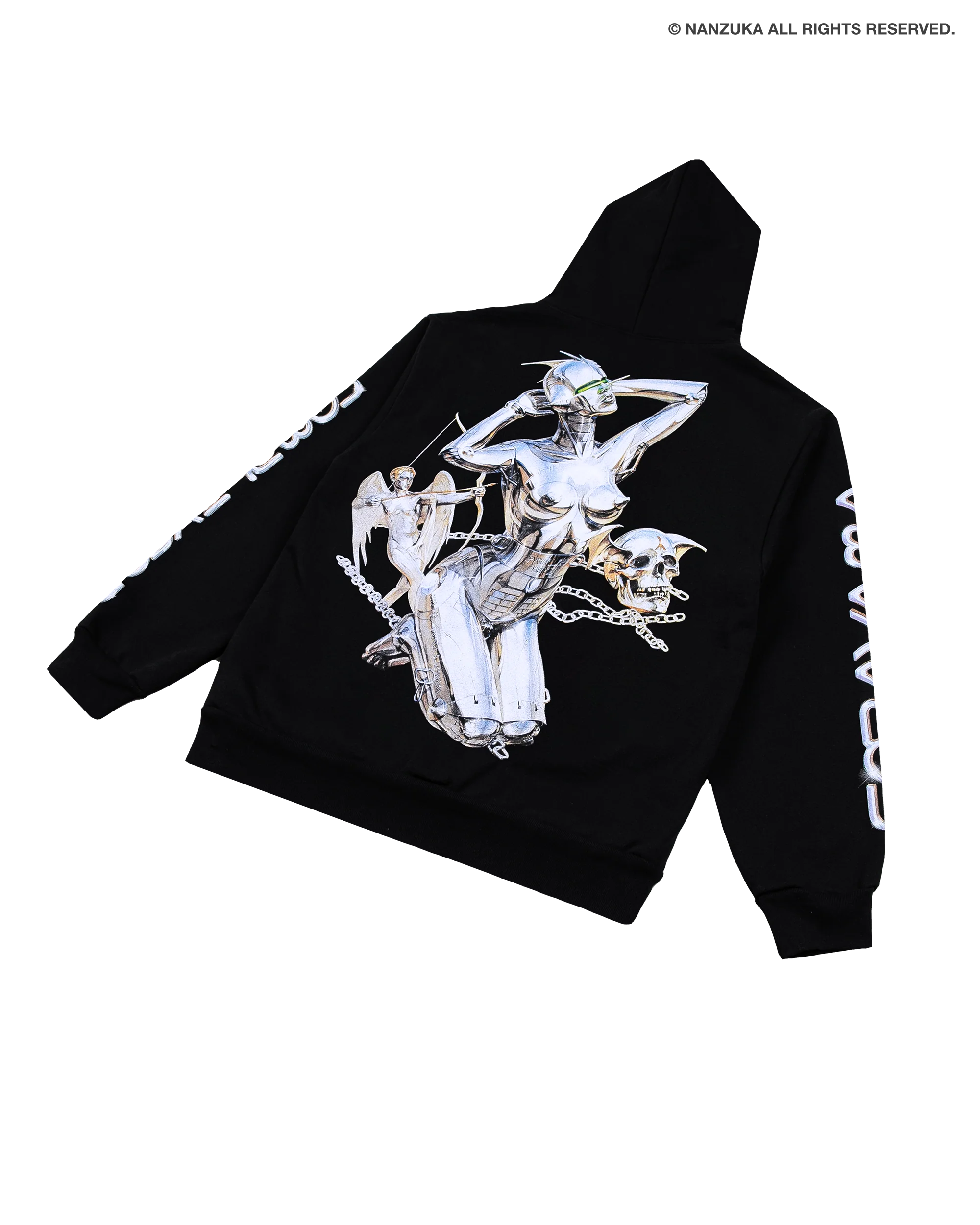 Skull Zip Up Hoodie - Image 7