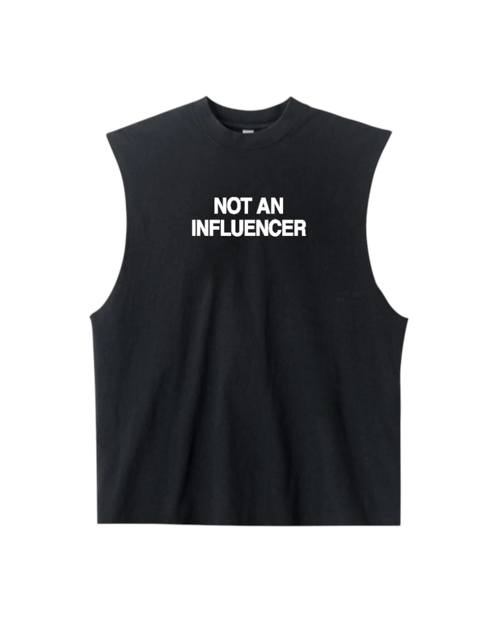 Sleeveless Tee - Black