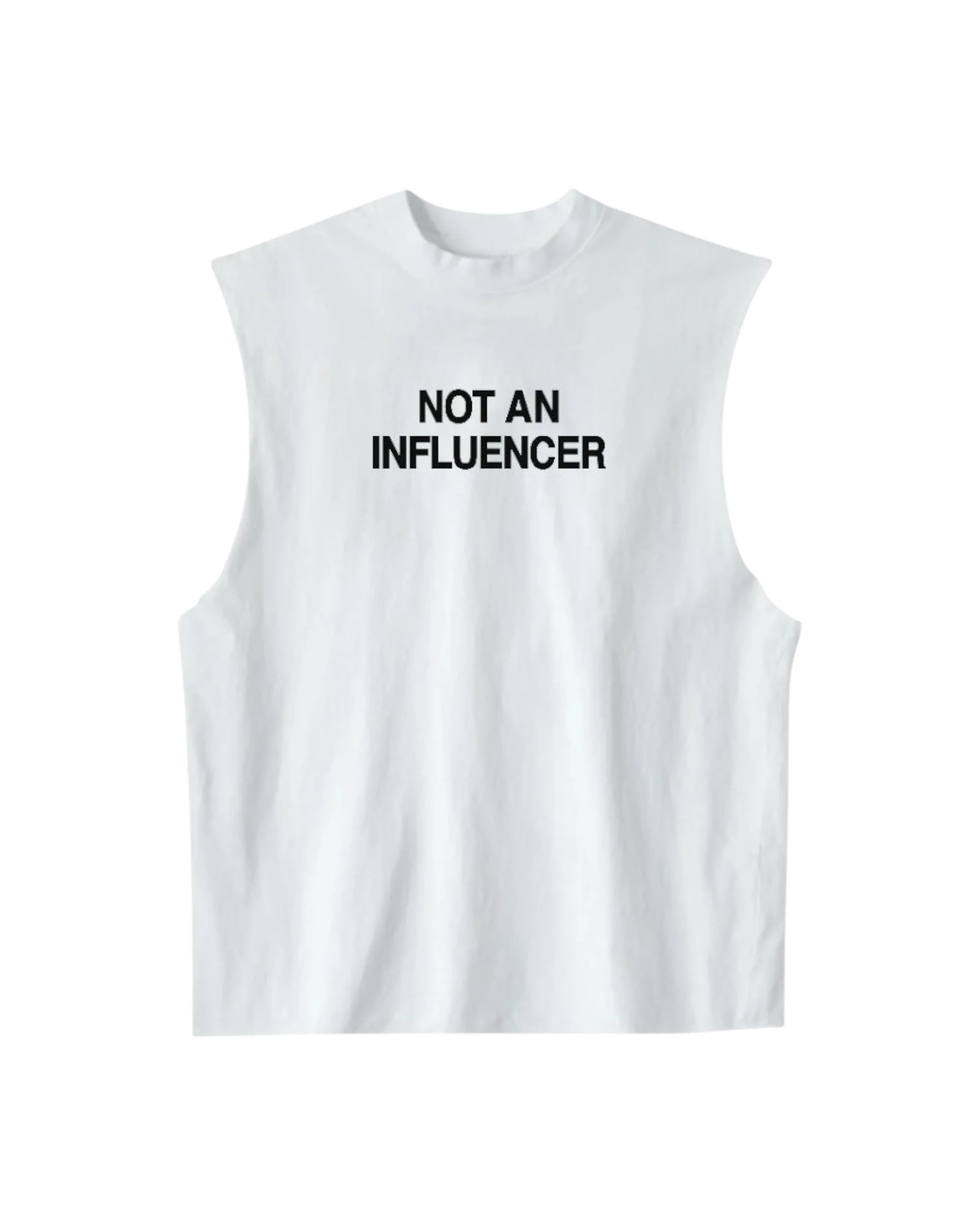 Sleeveless Tee - White