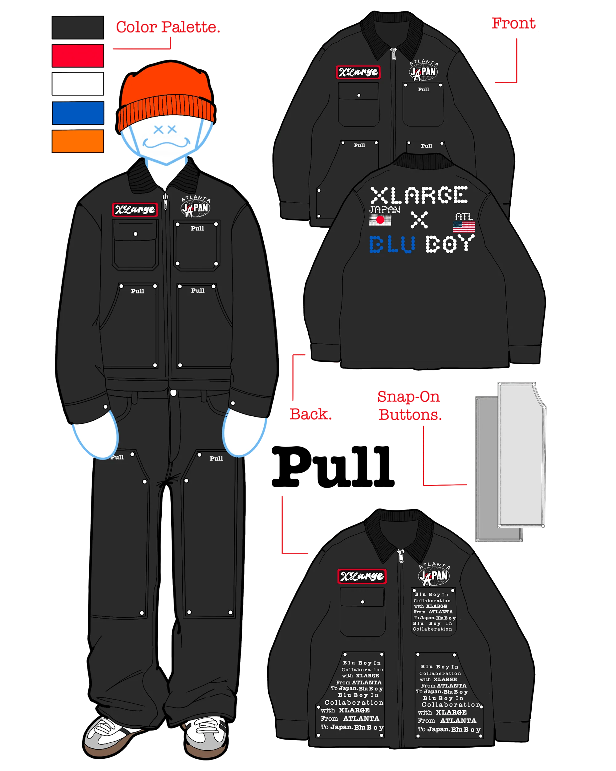 SNAP PANEL CARPENTER JACKET - Image 8