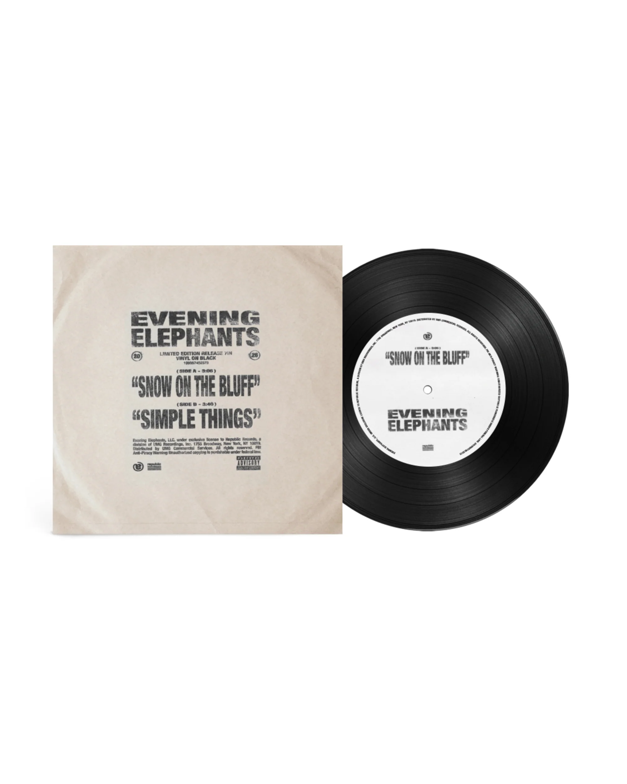 Snow on The Bluff / Simple Things 7” Vinyl