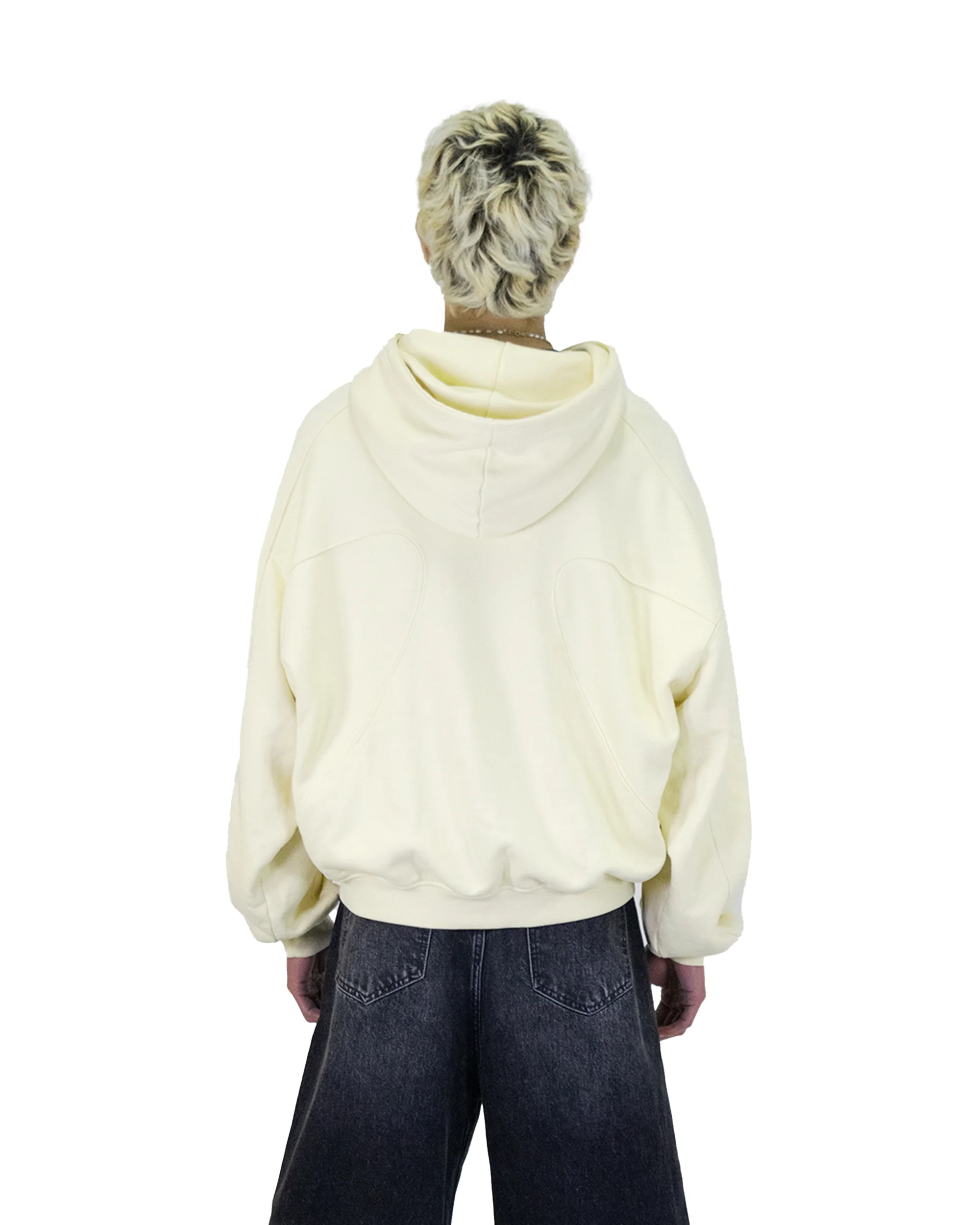 soft cream beige hoodie - Image 5