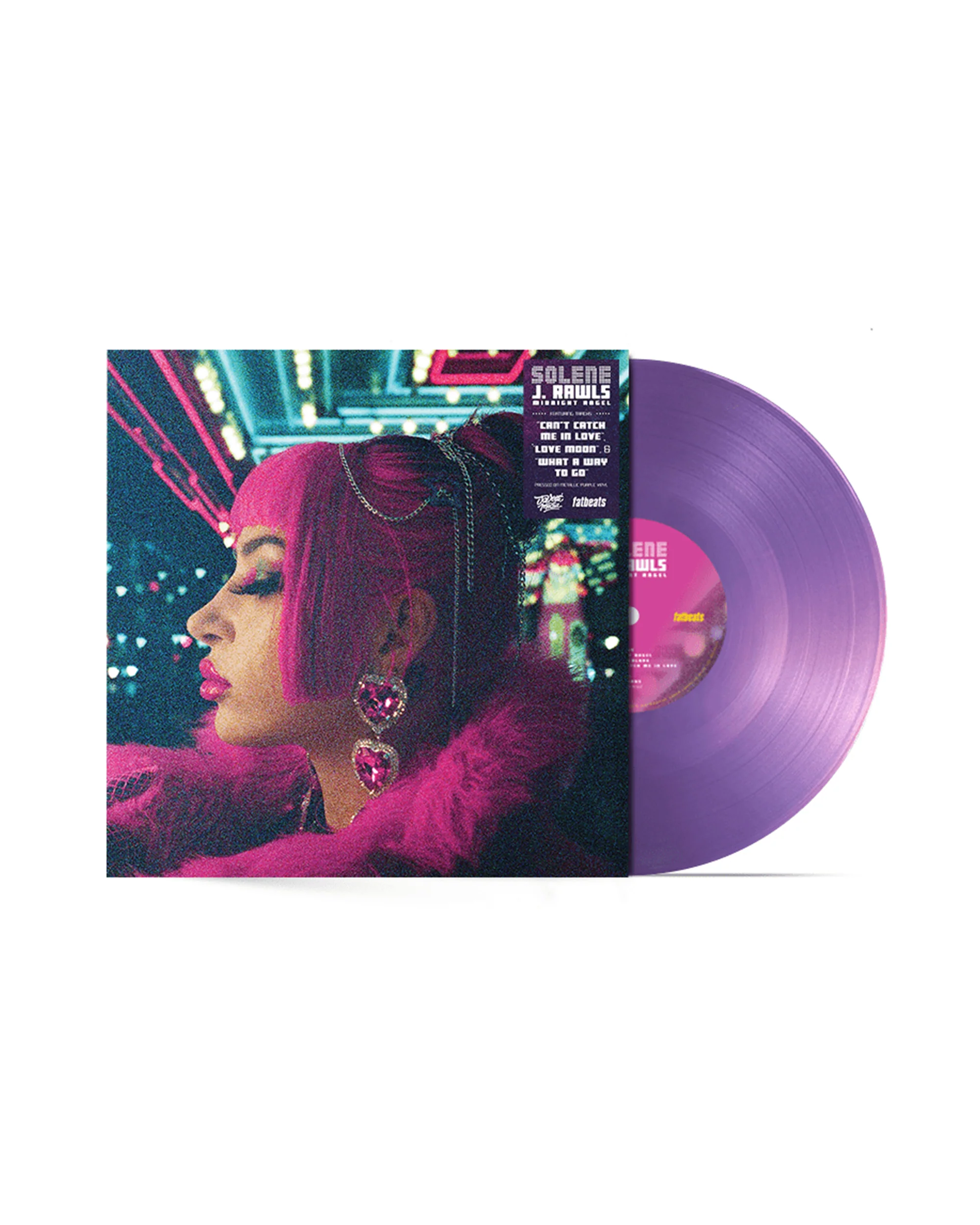 Solene & J. Rawls - Midnight Angel (LP - Metallic Purple Vinyl w/ OBI Strip + Poster) - Image 3