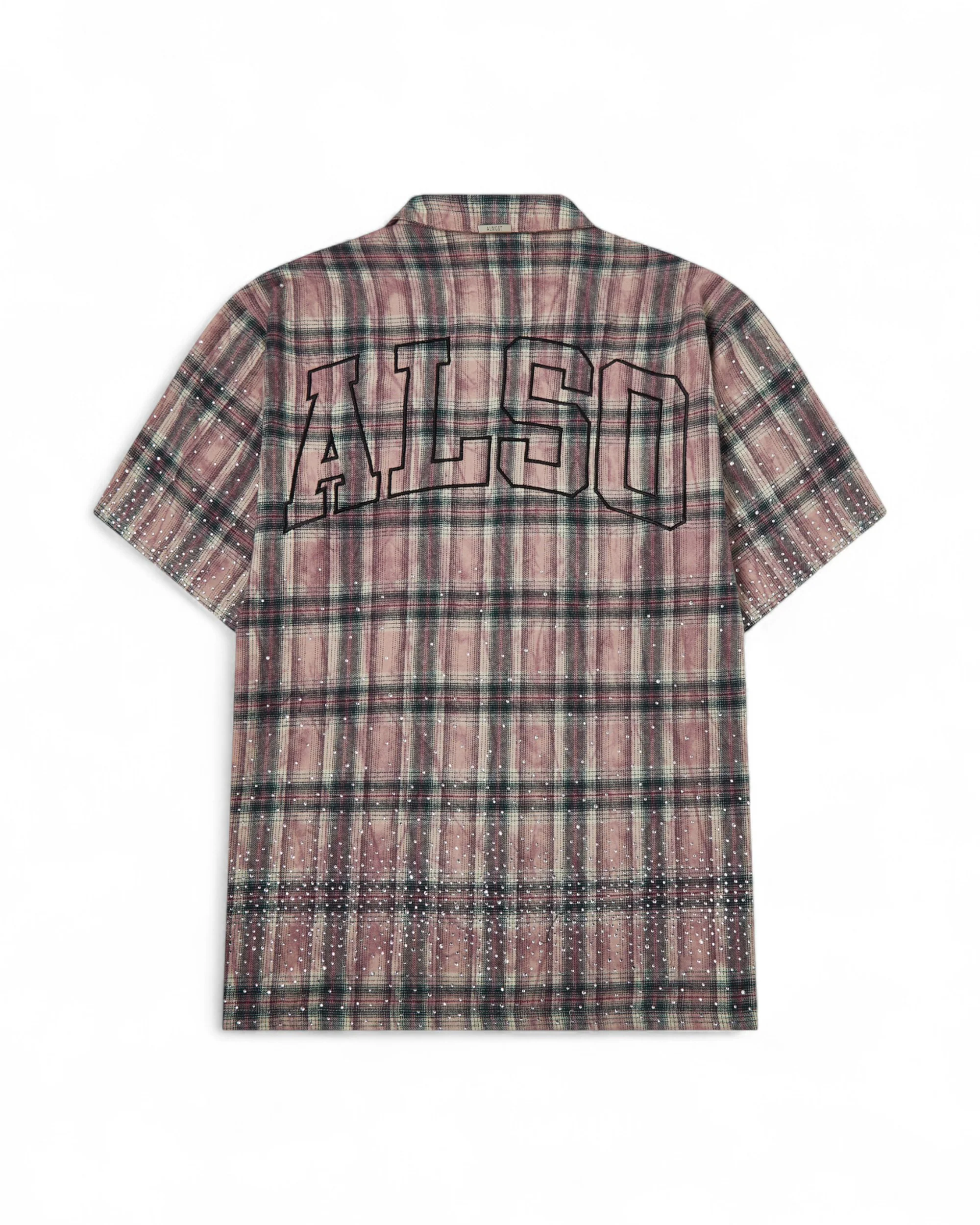 Solomon Rhinestone Flannel (Maroon) - Image 2