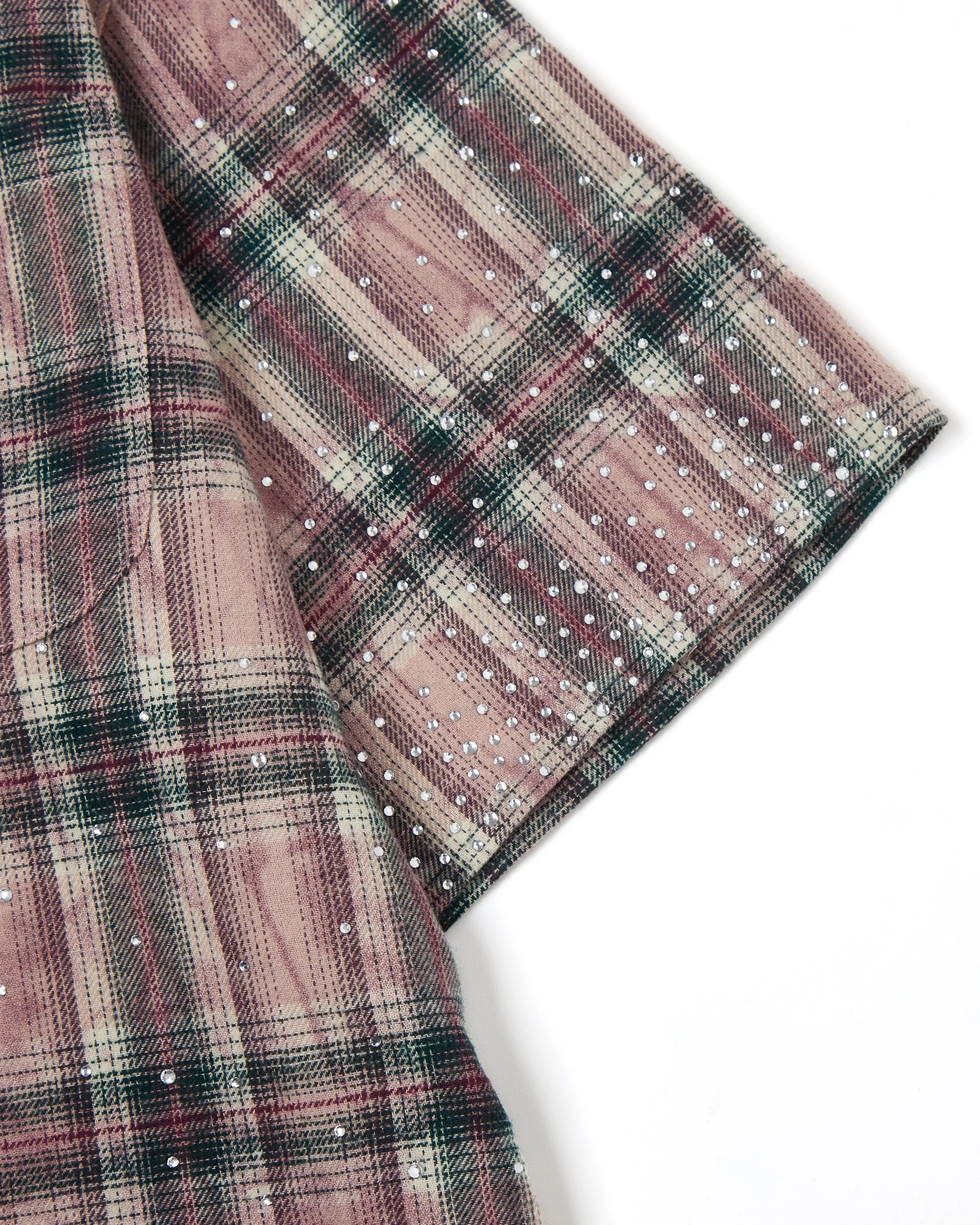 Solomon Rhinestone Flannel (Maroon) - Image 4